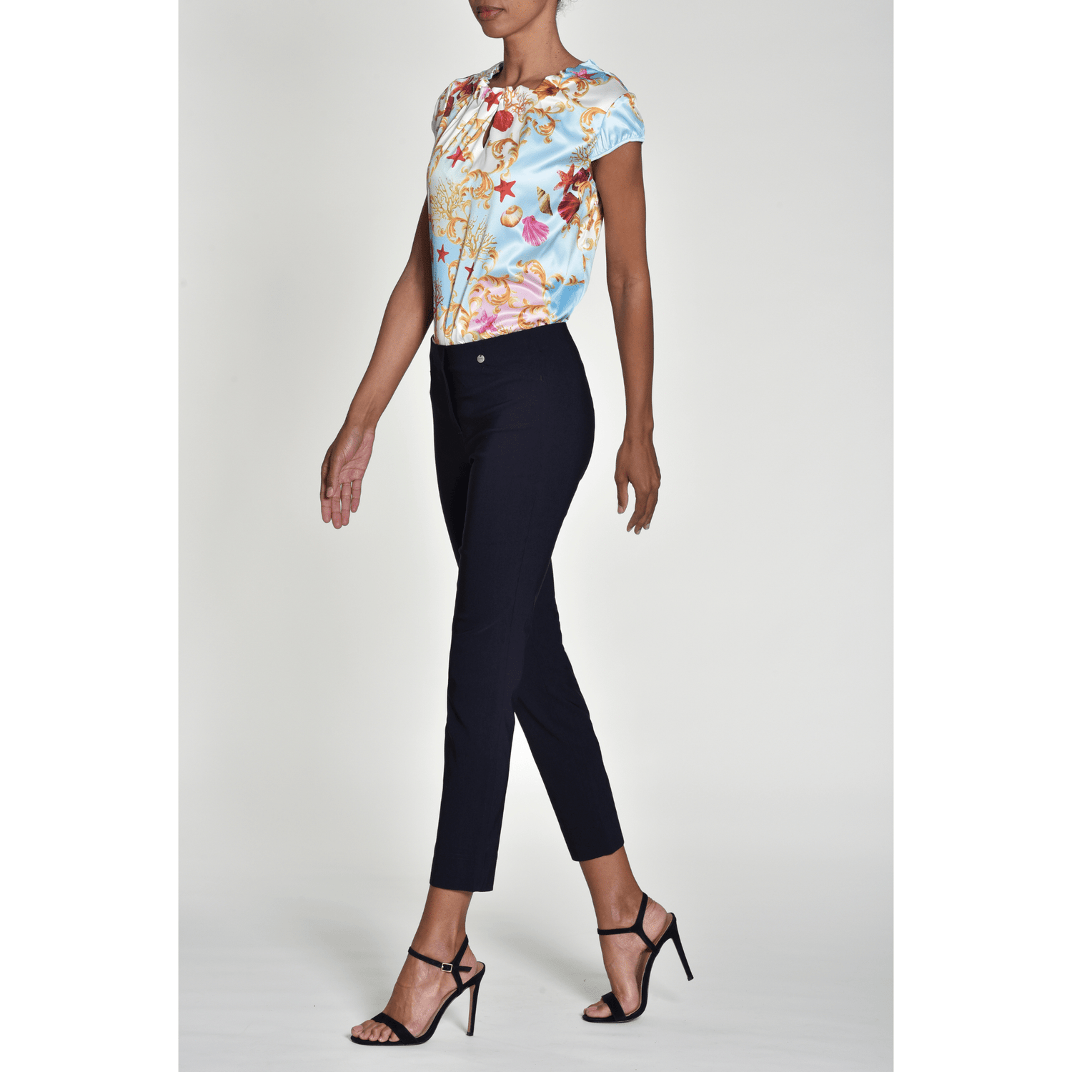 RobellRobell Rose 09 TrousersTrousersDark Taupe - Blue Water Clothing