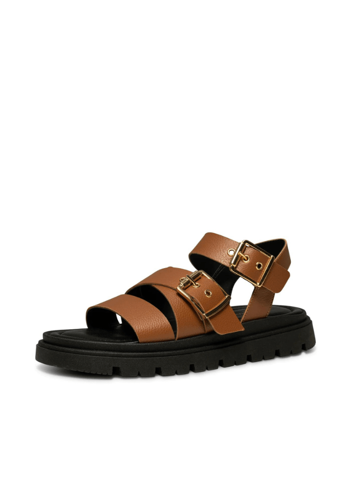 Shoe The Bear Rebecca Buckle Leather Sandal - Blue Water Clothing