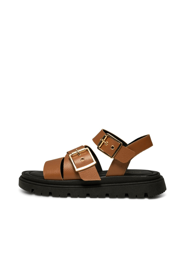Shoe The Bear Rebecca Buckle Leather Sandal - Blue Water Clothing
