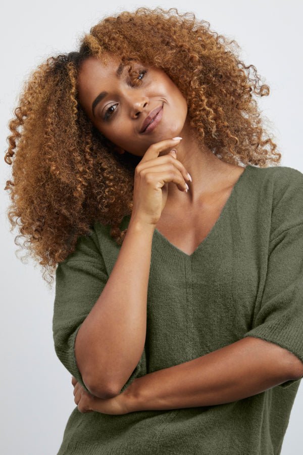 SorbetSorbet Alpaca Knit BlouseShirts & BlousesPlaza Taupe - Blue Water Clothing