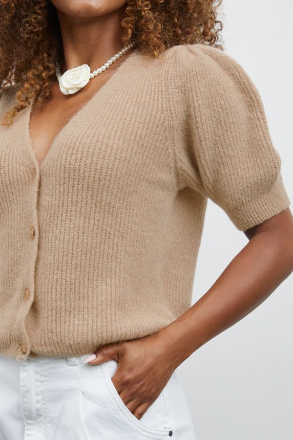 SorbetSorbet Carina Knit CardiganCardigansPlaza Taupe - Blue Water Clothing