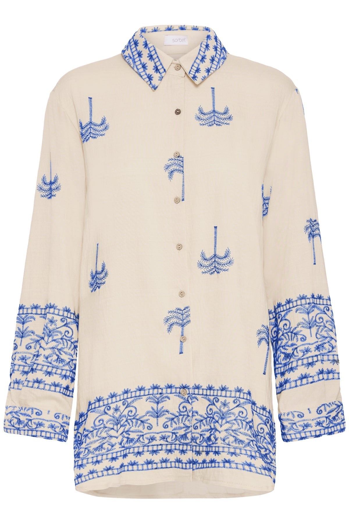 SorbetSorbet SBPalmy ShirtClothingPalace Blue - Blue Water Clothing