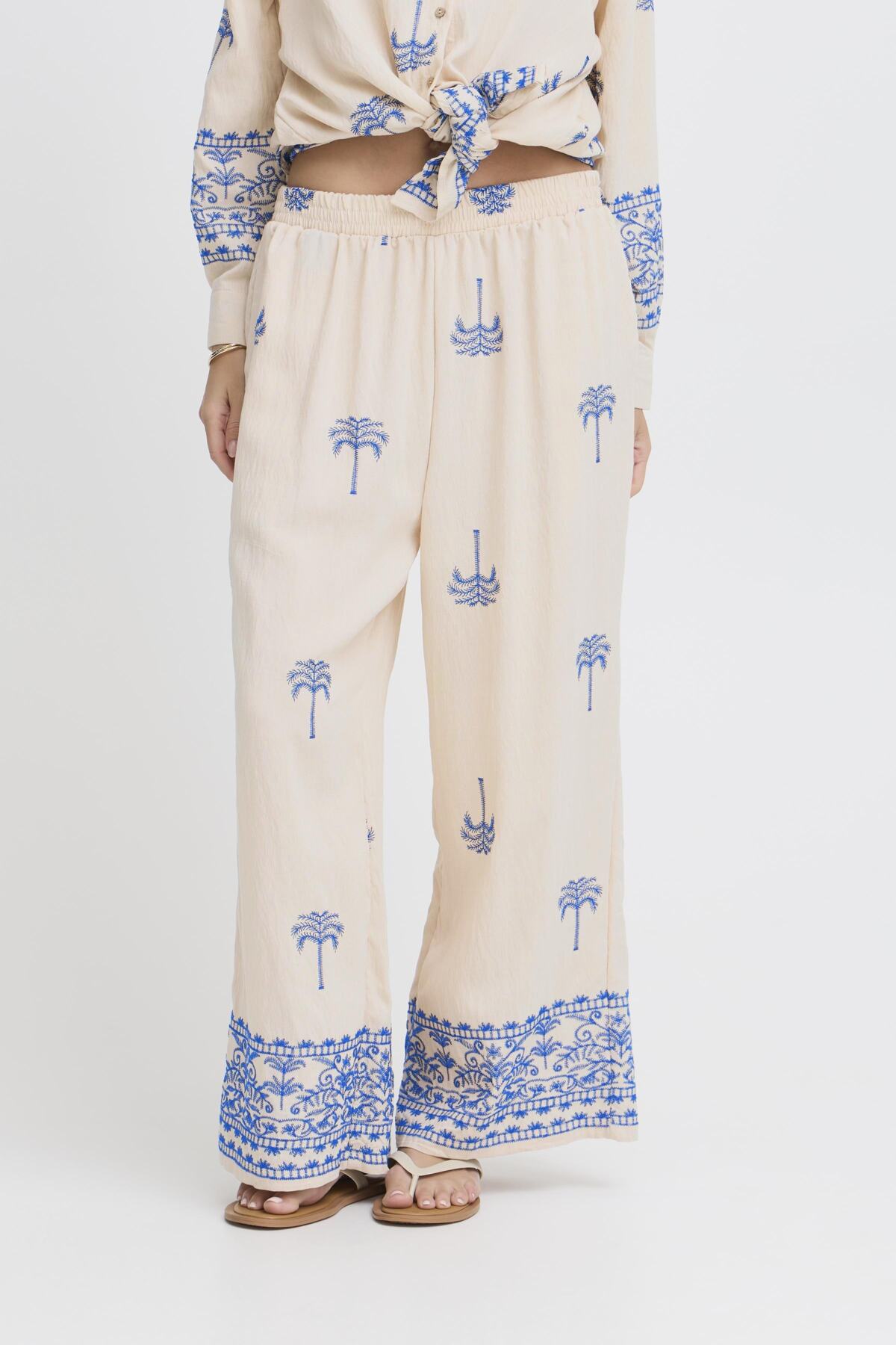 SorbetSorbet SBPalmy TrouserClothingPalace Blue - Blue Water Clothing