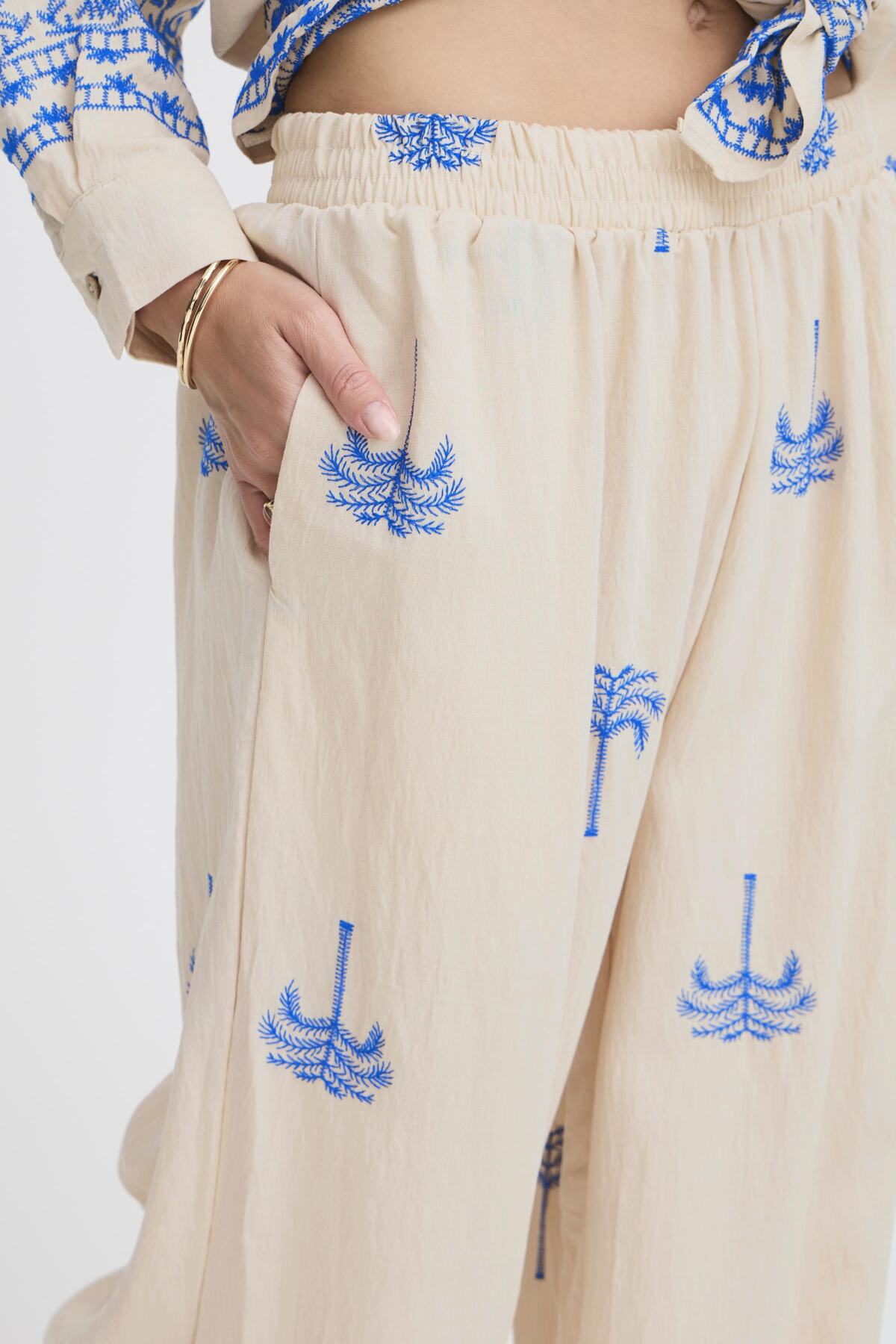 SorbetSorbet SBPalmy TrouserClothingPalace Blue - Blue Water Clothing