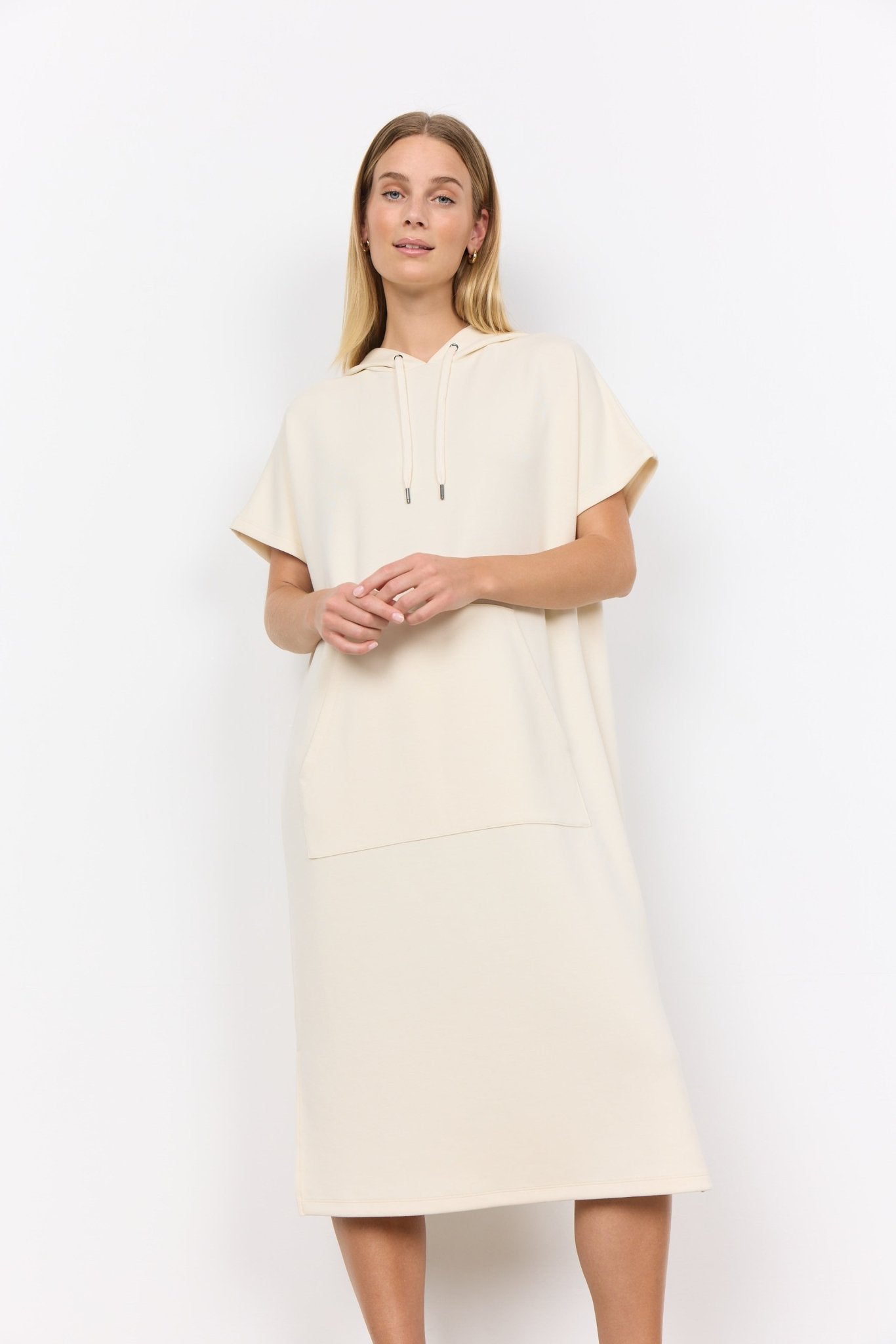 Soya Concept Banu 191 Extra Long Hoodie - Blue Water Clothing
