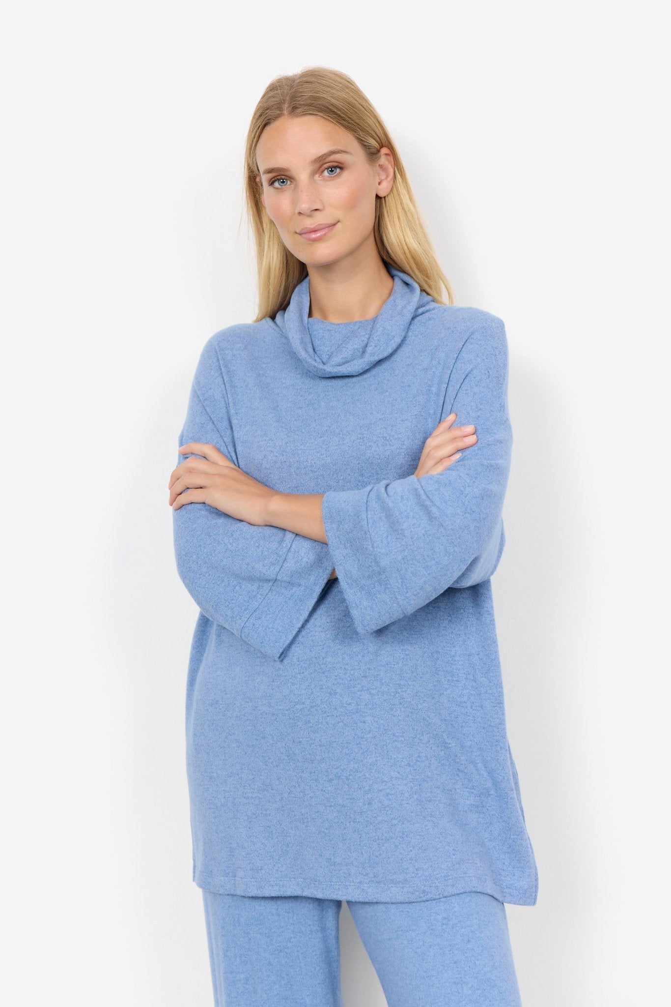 Soya ConceptSoya Concept Biara 112 Slouch Neck TopShirts & TopsLight Blue - Blue Water Clothing