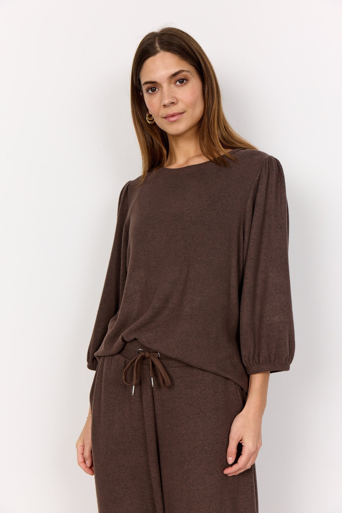 Soya ConceptSoya Concept Biara 116 Puff Sleeve TopClothingHot Fudge - Blue Water Clothing