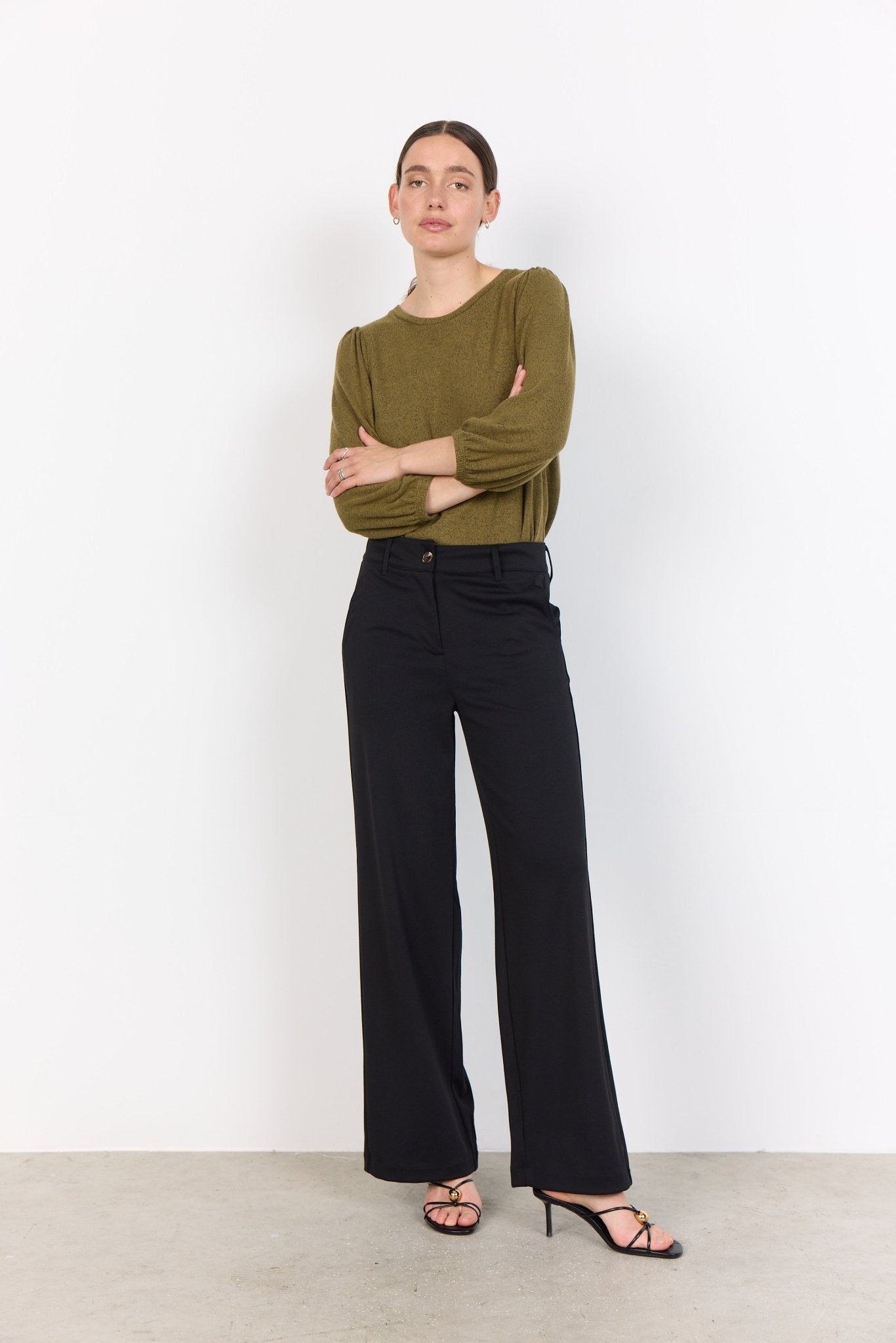 Soya ConceptSoya Concept Biara 116 Puff Sleeve TopClothingNavy - Blue Water Clothing