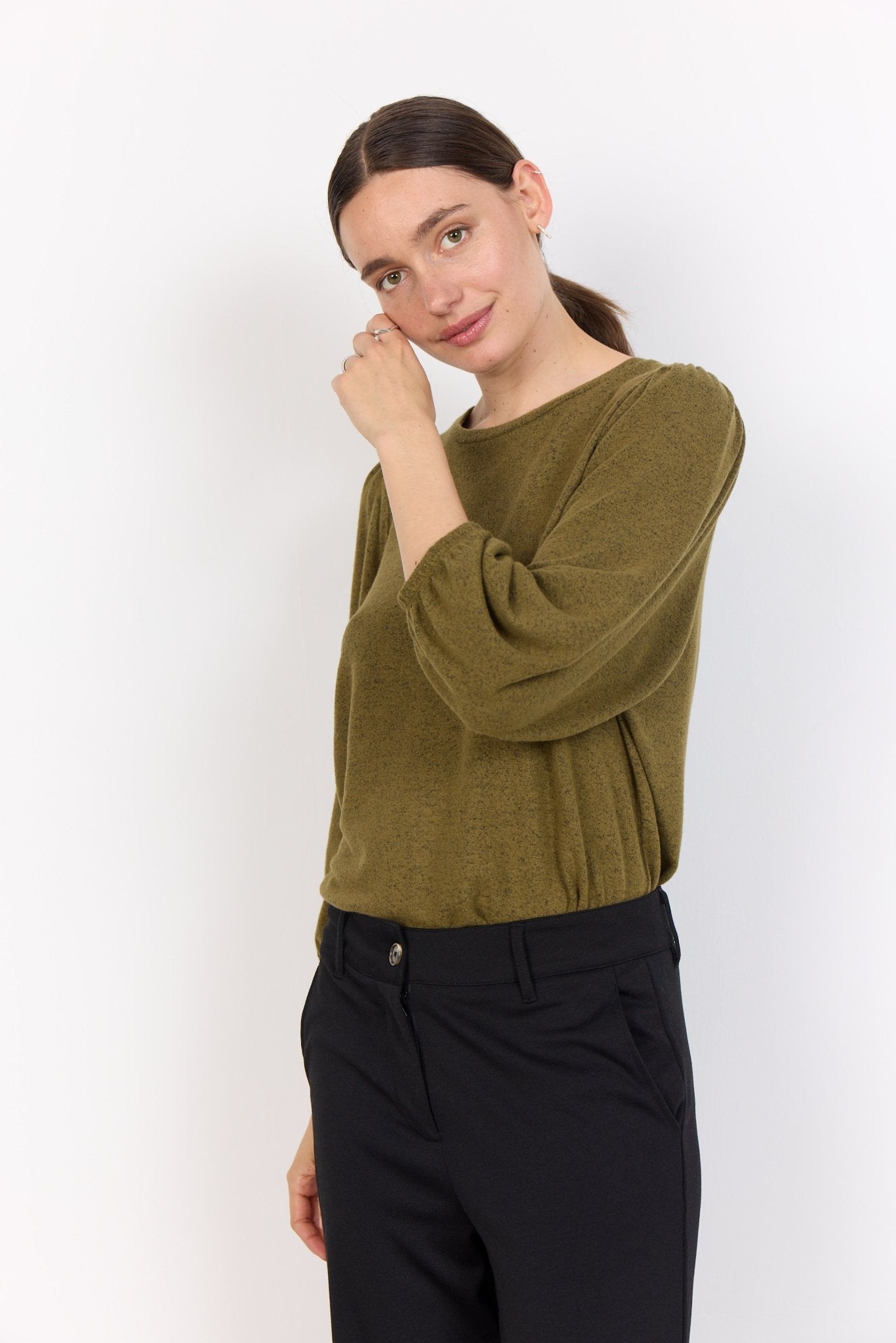 Soya ConceptSoya Concept Biara 116 Puff Sleeve TopClothingMist - Blue Water Clothing