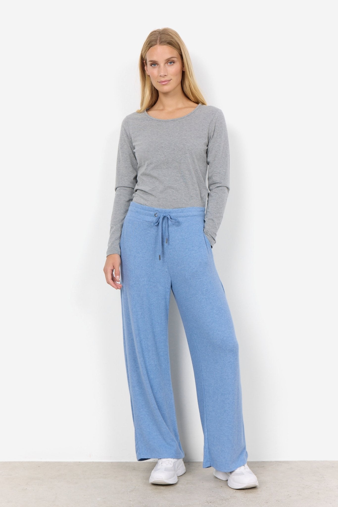 Soya ConceptSoya Concept Biara 74 TrousersTrousersLight Grey - Blue Water Clothing