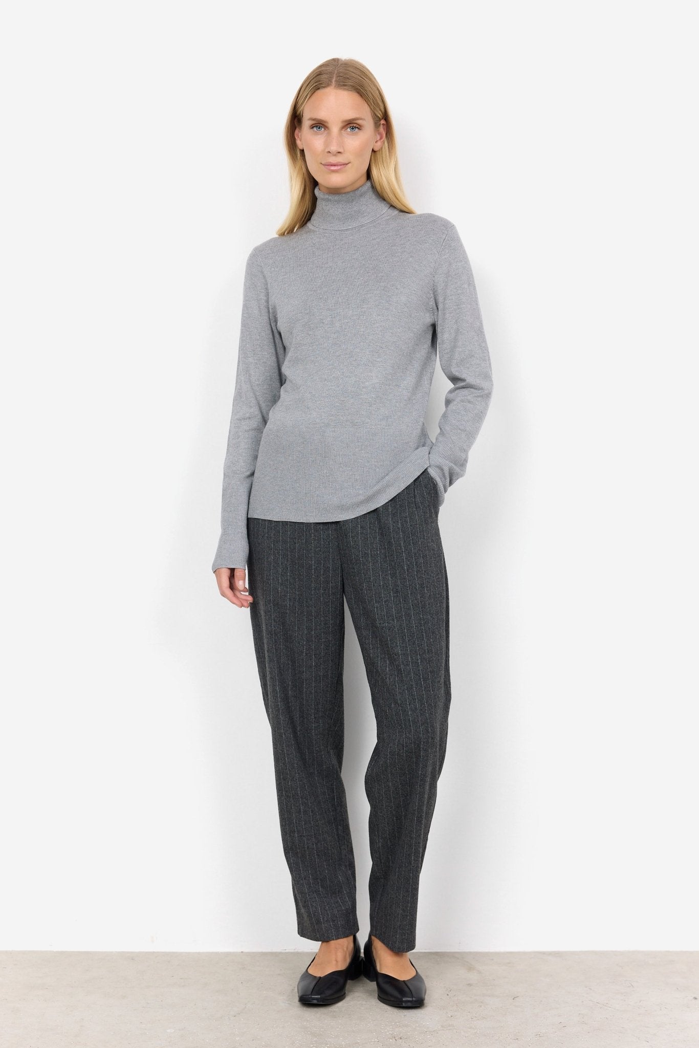 Soya ConceptSoya Concept Dollie 145 Roll Neck TopTopsLight grey - Blue Water Clothing