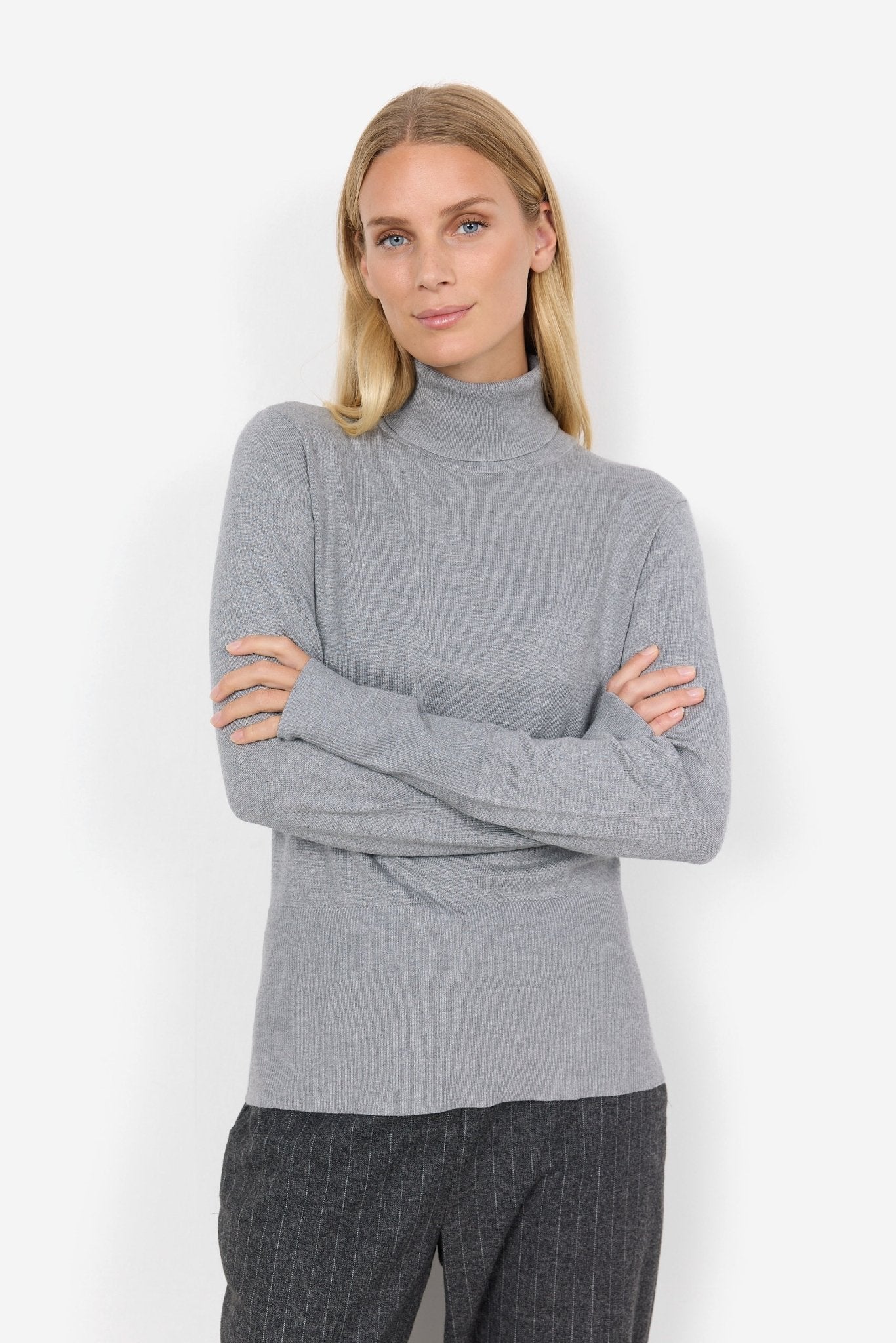 Soya ConceptSoya Concept Dollie 145 Roll Neck TopTopsLight grey - Blue Water Clothing