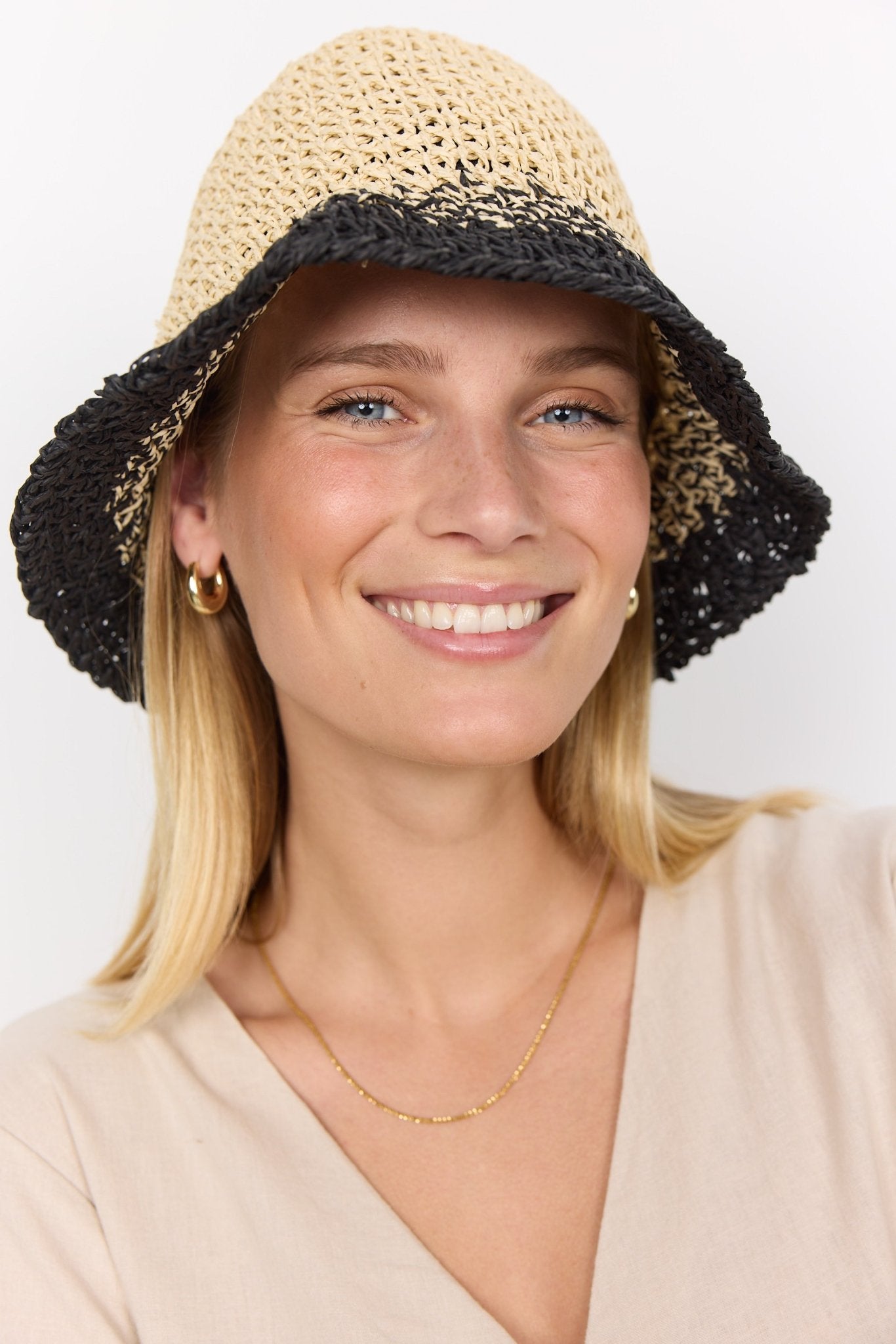 Soya Concept Elsemarie 1 Straw Hat - Blue Water Clothing