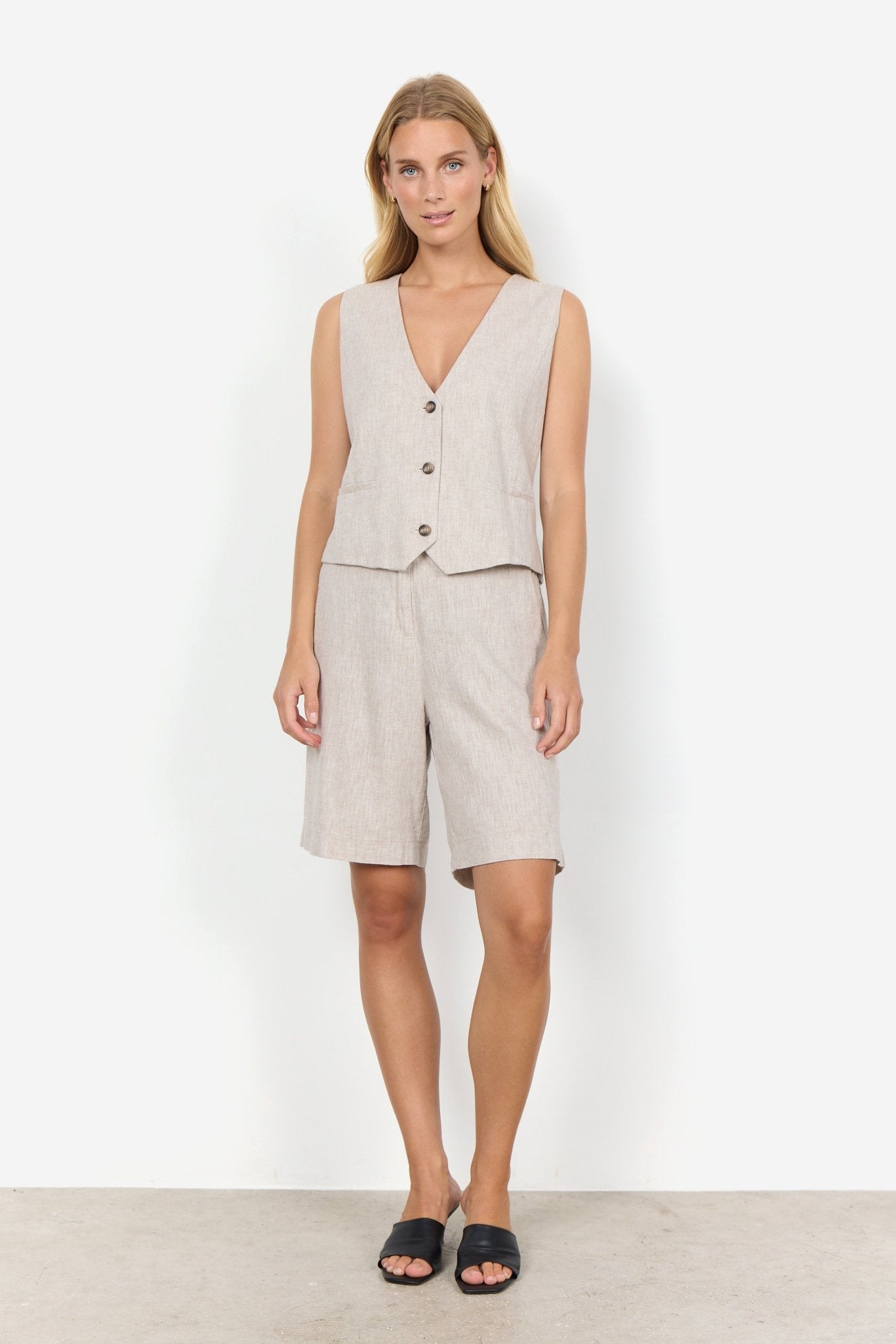 Soya ConceptSoya Concept Eris 3 WaistcoatTopsStone - Blue Water Clothing