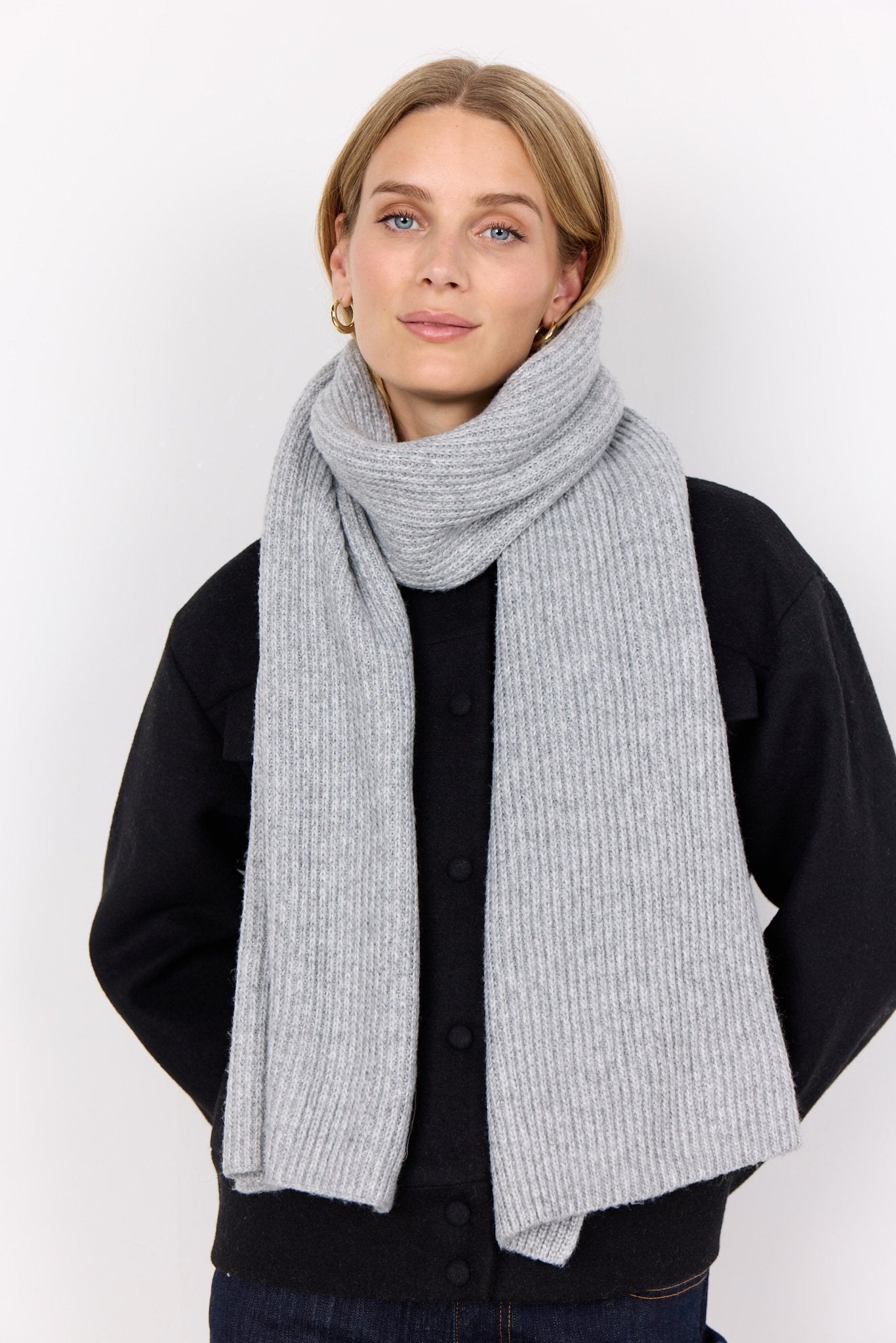Soya ConceptSoya Concept Frauke 5 Knitted ScarfAccessories - Blue Water Clothing