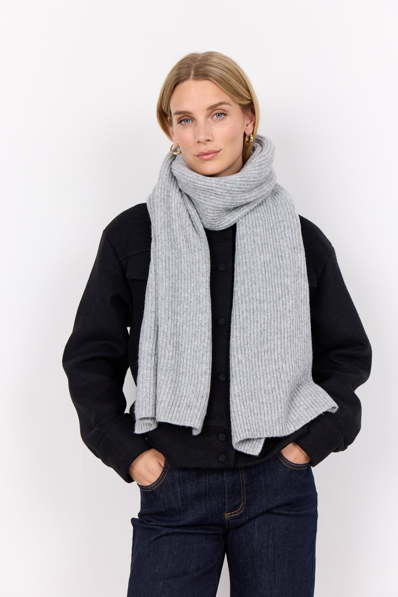 Soya ConceptSoya Concept Frauke 5 Knitted ScarfAccessories - Blue Water Clothing