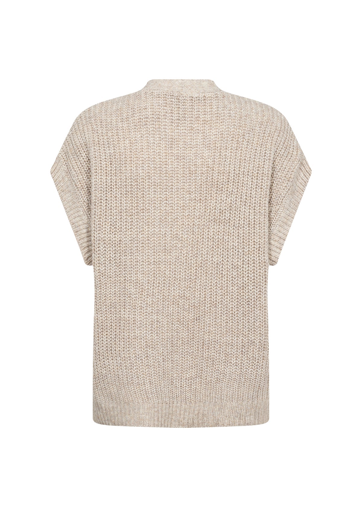 Soya ConceptSoya Concept Ibea 1 Knitted WaistcoatClothingBeige - Blue Water Clothing