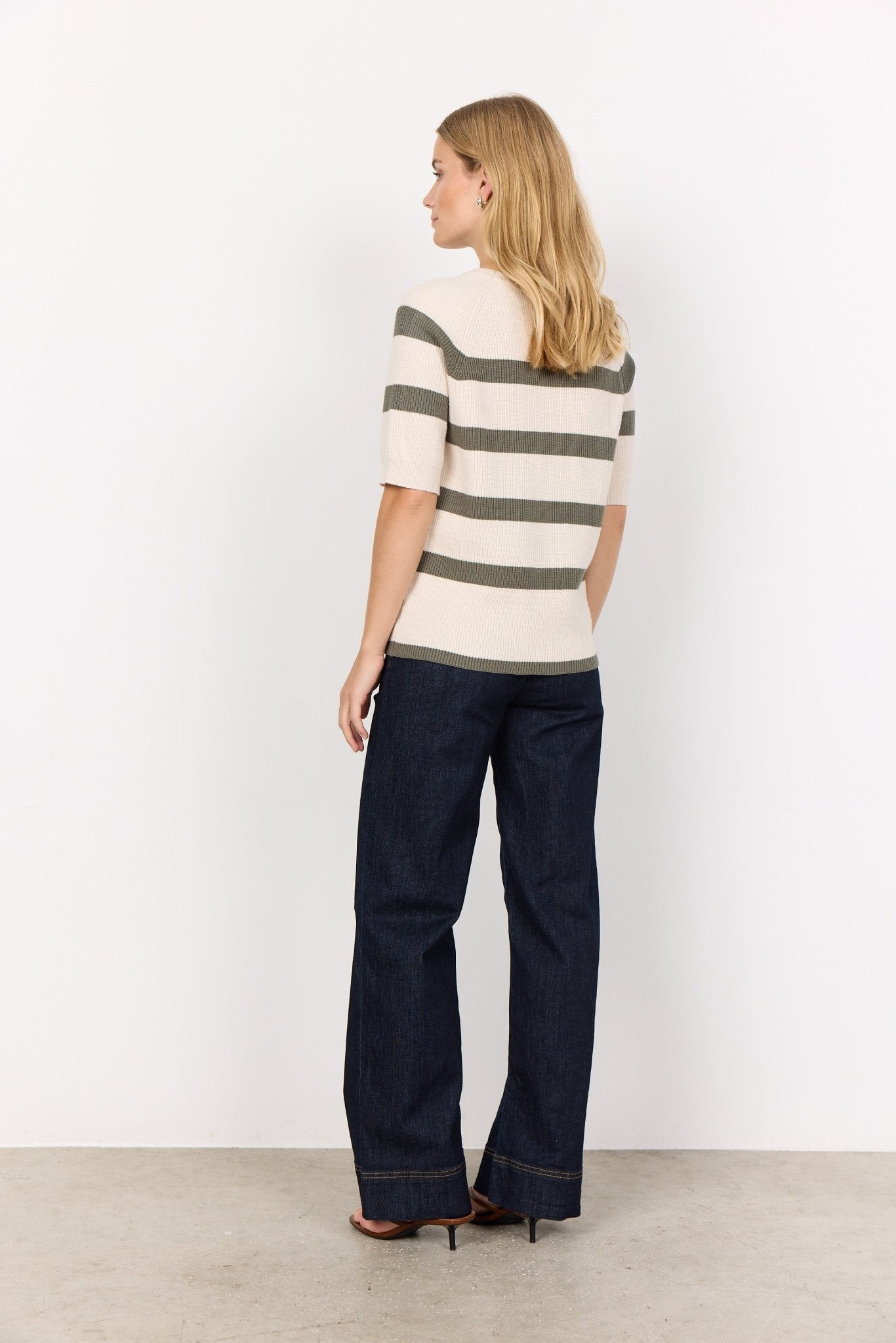 Soya ConceptSoya Concept Kanita Stripe 19 TopClothingEcru/Misty - Blue Water Clothing