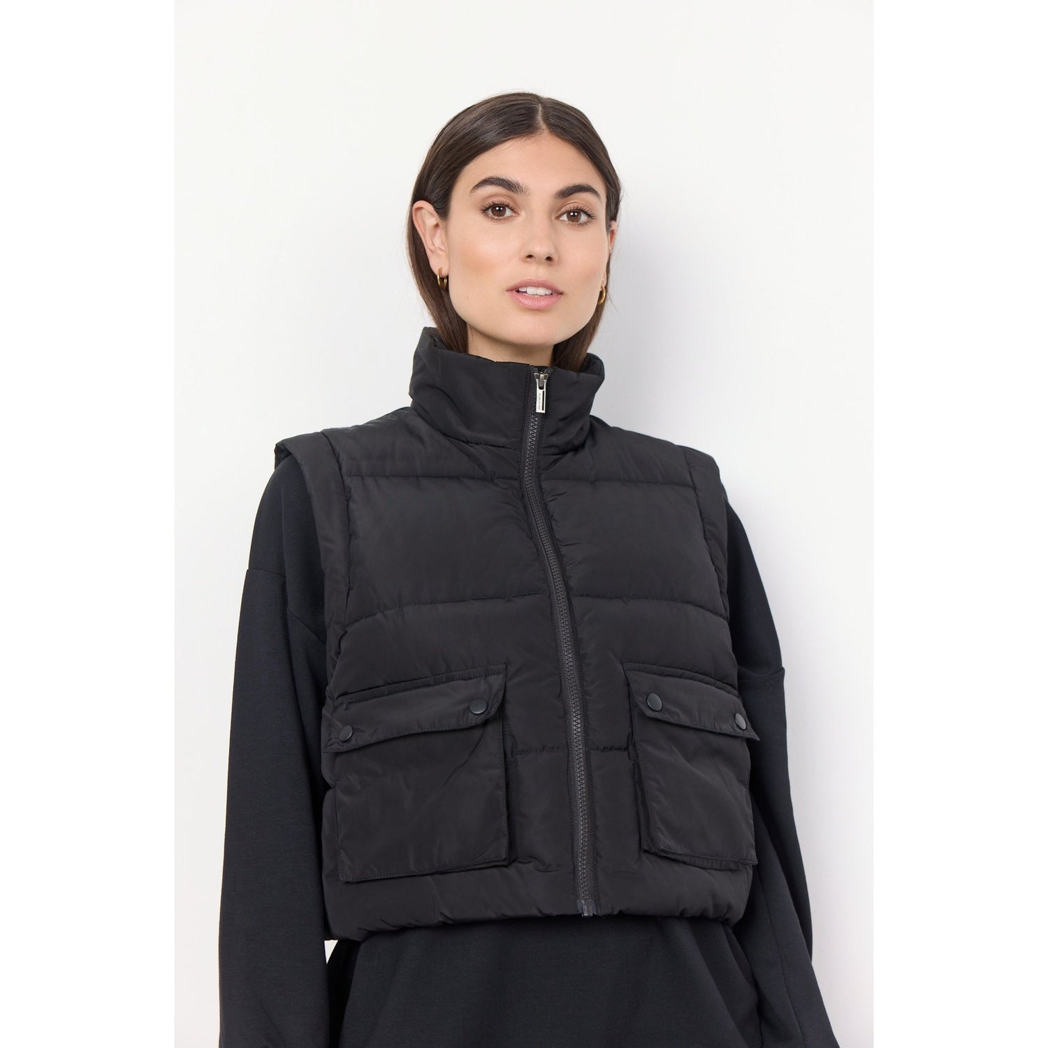 Soya ConceptSoya Concept Nina 22 Padded GiletGiletBlack - Blue Water Clothing
