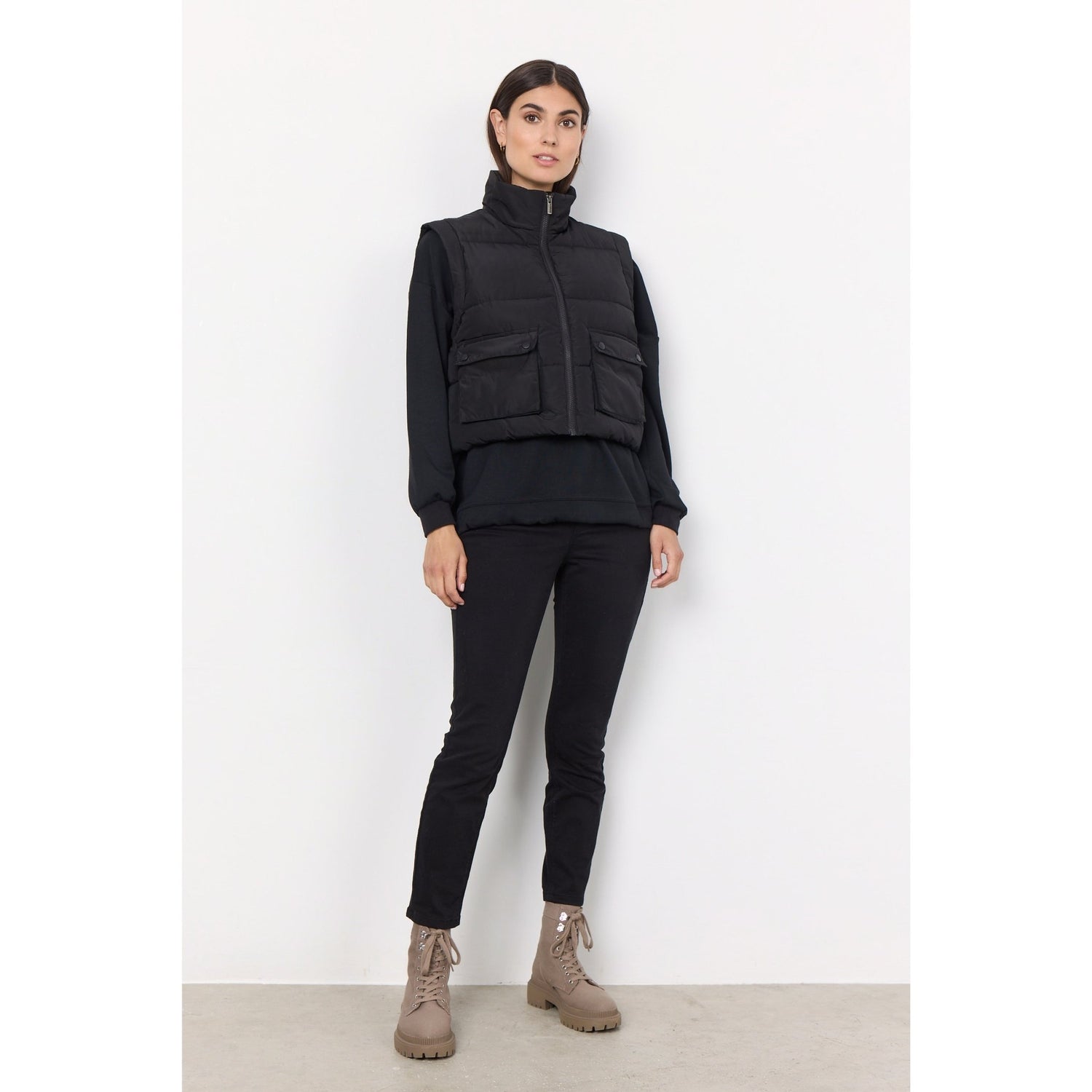 Soya ConceptSoya Concept Nina 22 Padded GiletGiletBlack - Blue Water Clothing