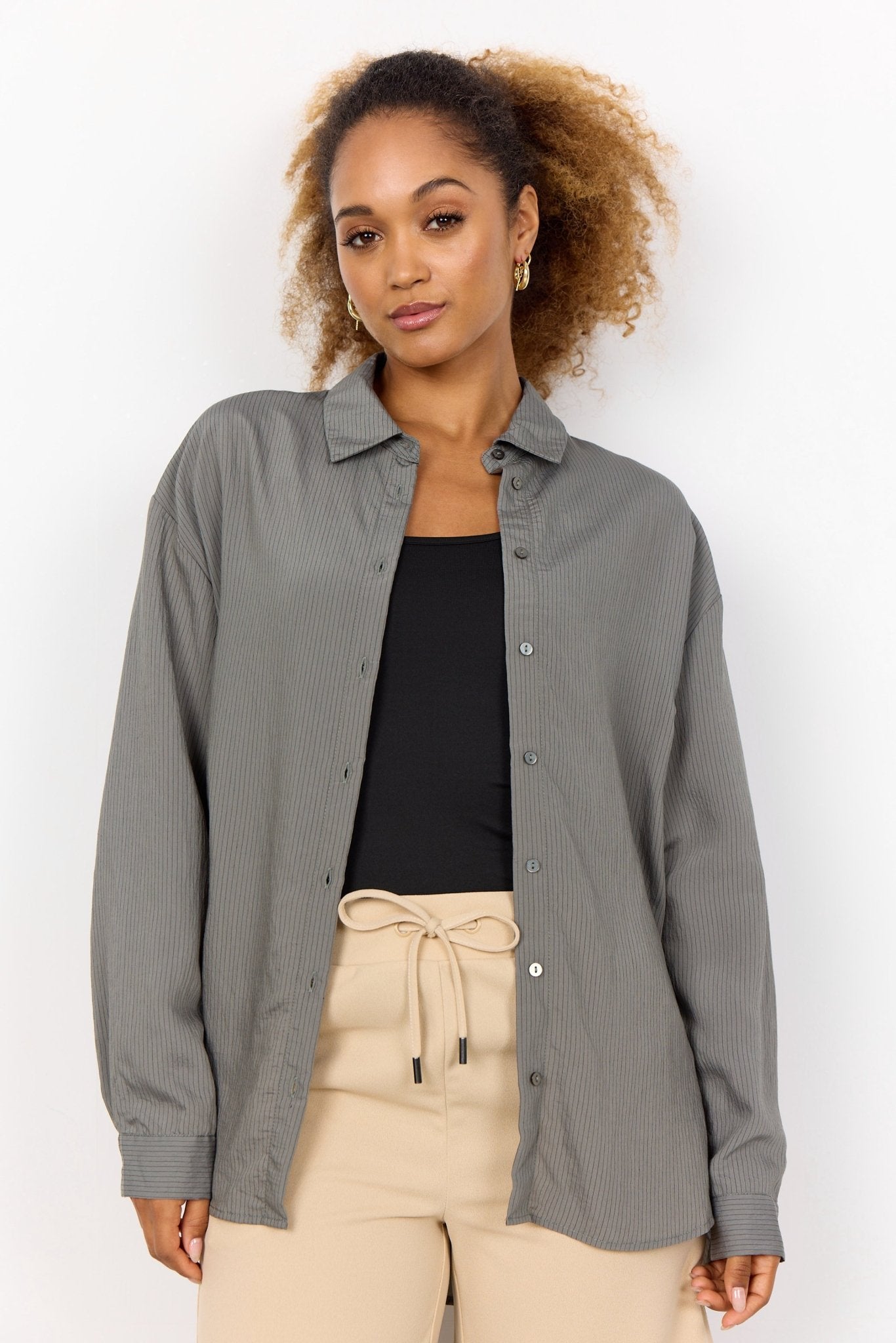 Soya ConceptSoya Concept Poy 1 Stripe ShirtClothingMisty - Blue Water Clothing
