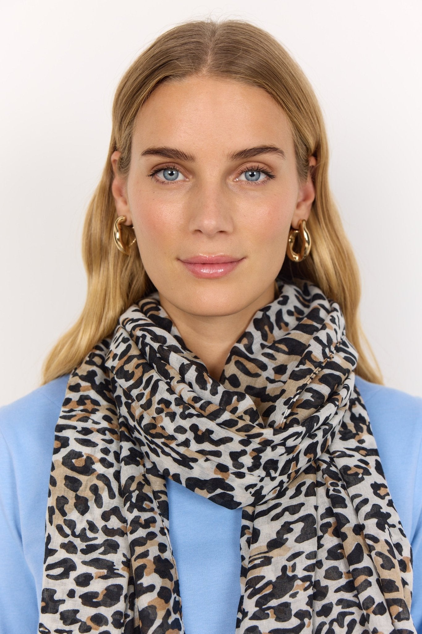 Soya ConceptSoya Concept Primmi 1 Leopard ScarfAccessories - Blue Water Clothing