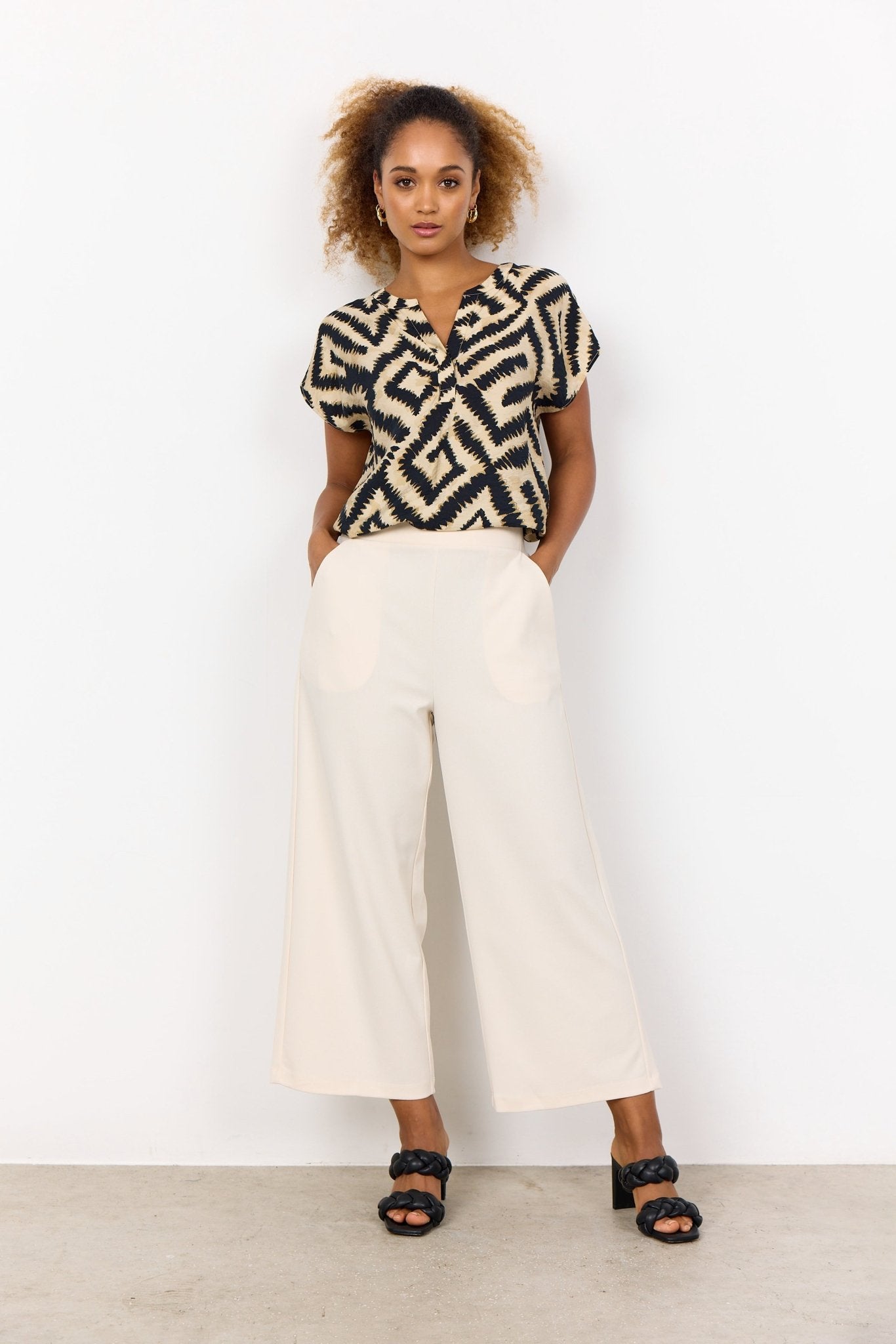 Soya ConceptSoya Concept Siham 36 TrousersClothingBeige - Blue Water Clothing