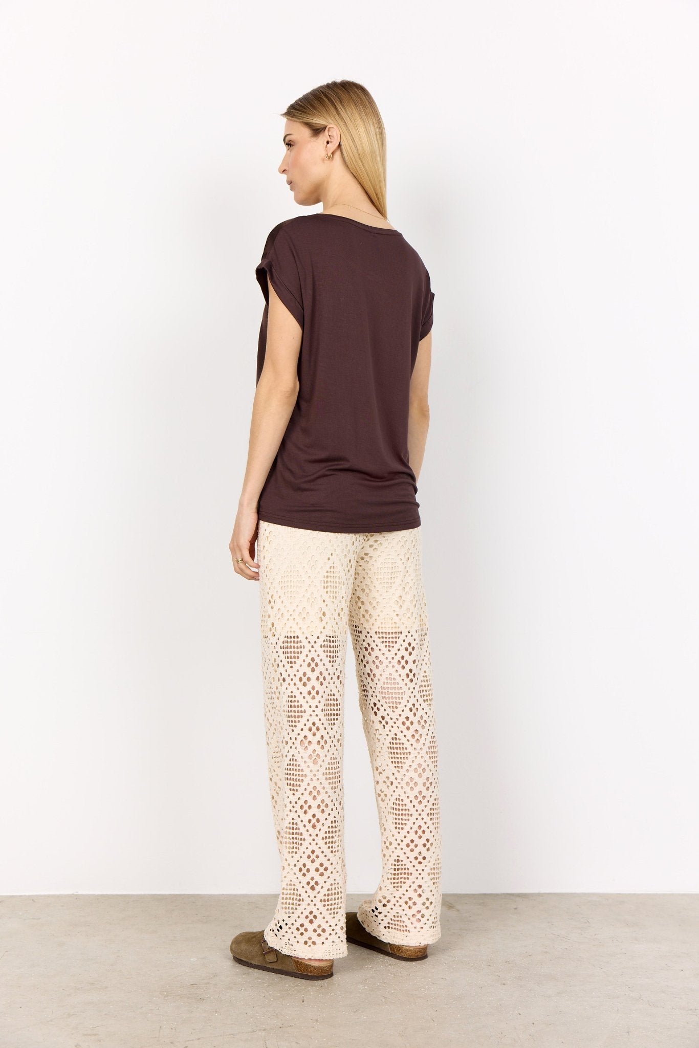 Soya ConceptSoya Concept Thilde 6 T-ShirtTopsChocolate - Blue Water Clothing