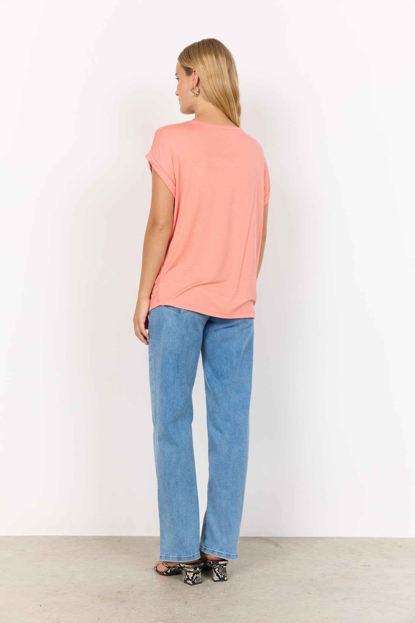 Soya ConceptSoya Concept Thilde 6 T-ShirtTopsPeach - Blue Water Clothing