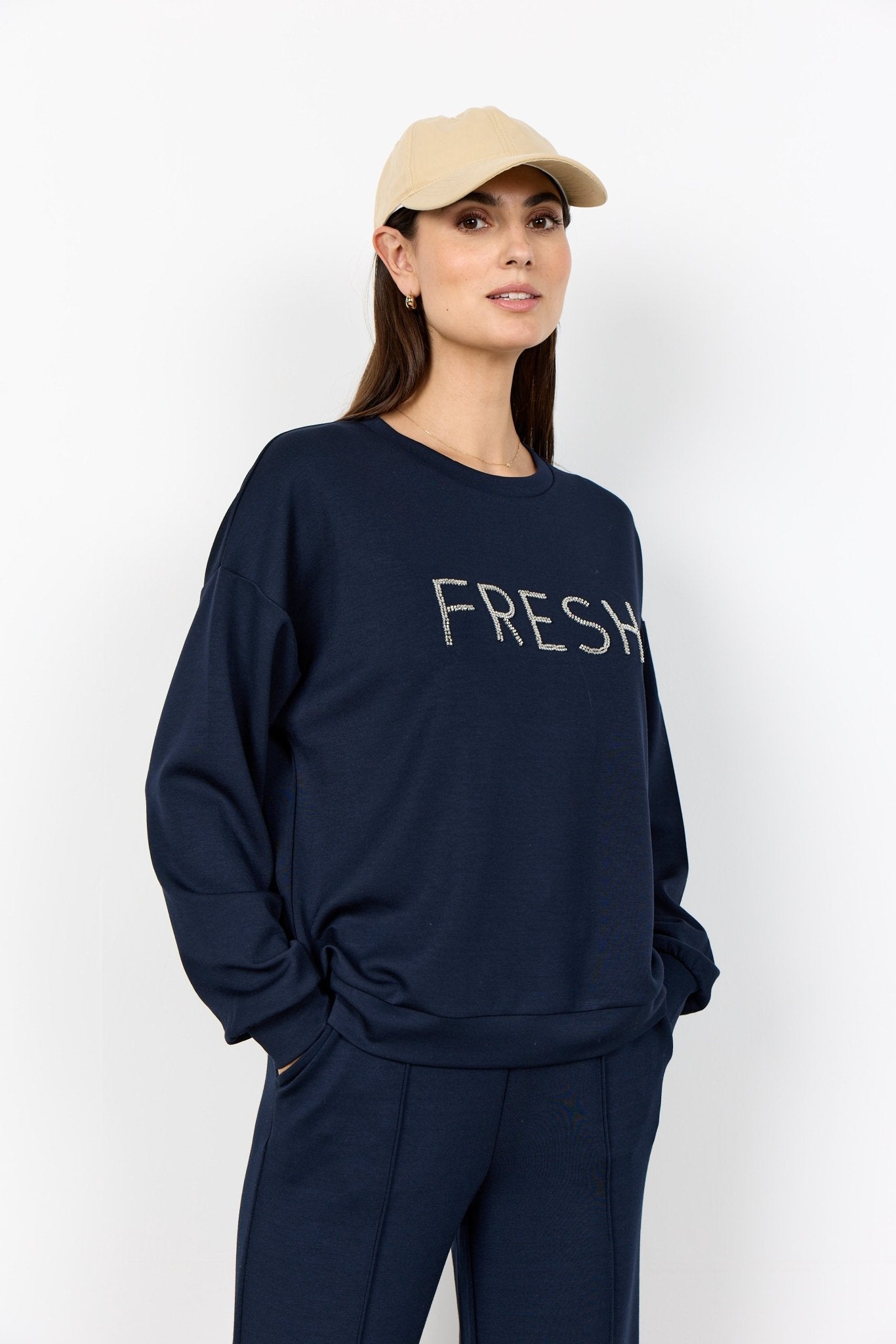 Soya ConceptSoya Concept Banu 291 FRESH SweatshirtTopsNavy - Blue Water Clothing