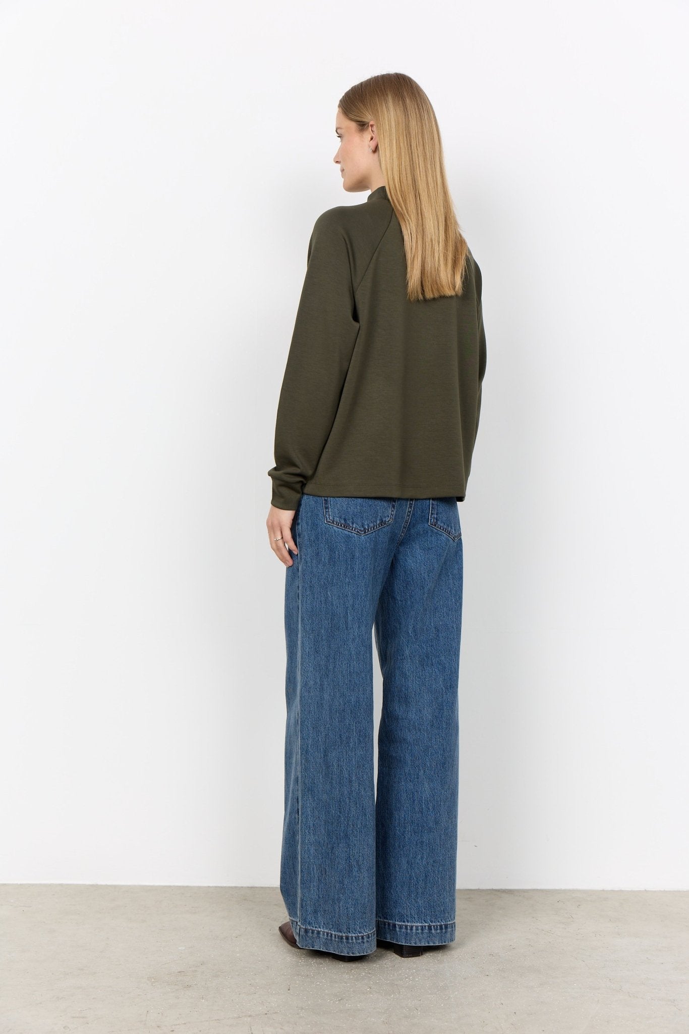 Soya ConceptSoya Concept Banu 332 Mock Neck BlouseClothingMadder Brown - Blue Water Clothing