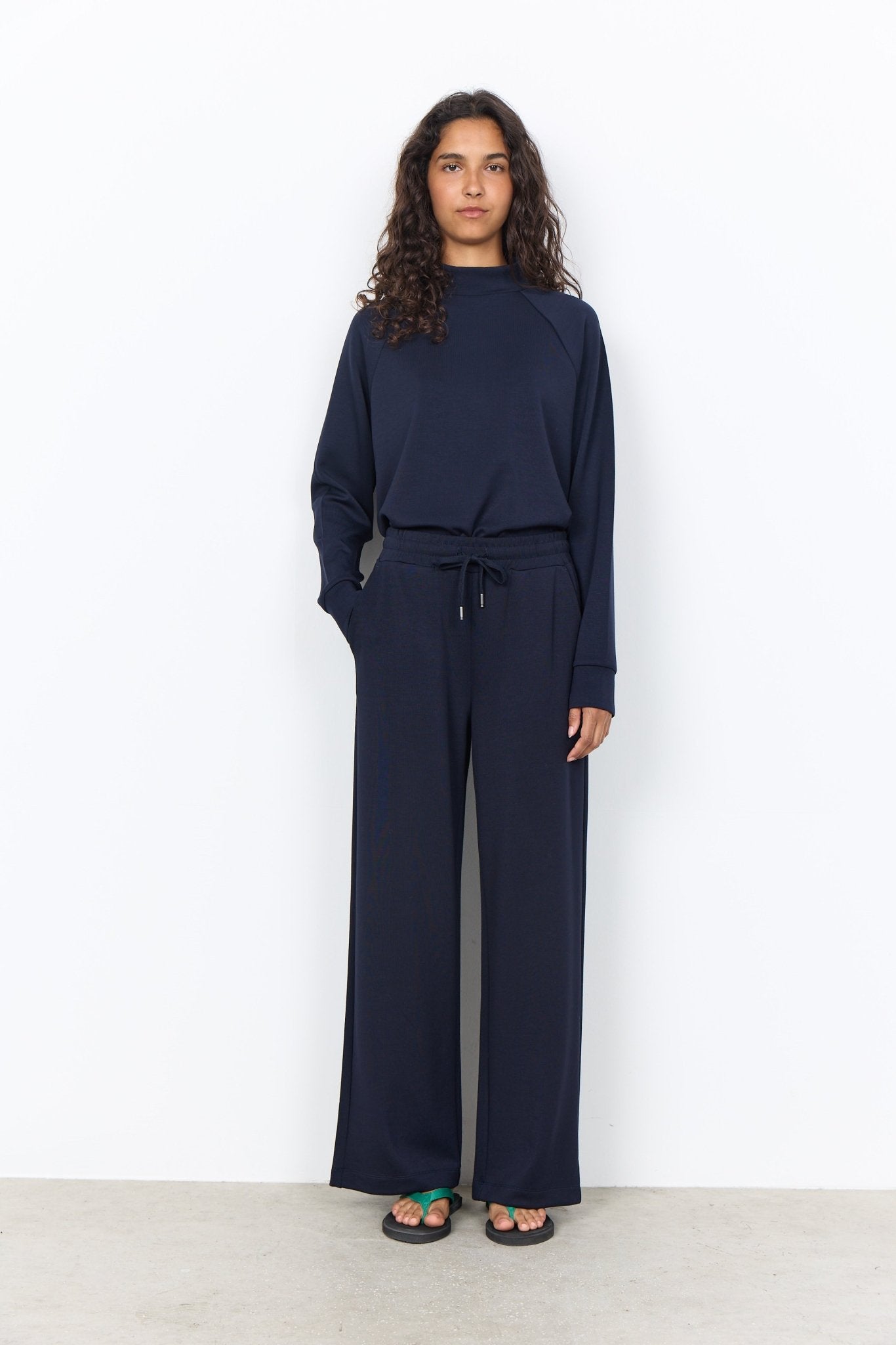 Soya ConceptSoya Concept Banu 332 Mock Neck BlouseClothingMadder Brown - Blue Water Clothing