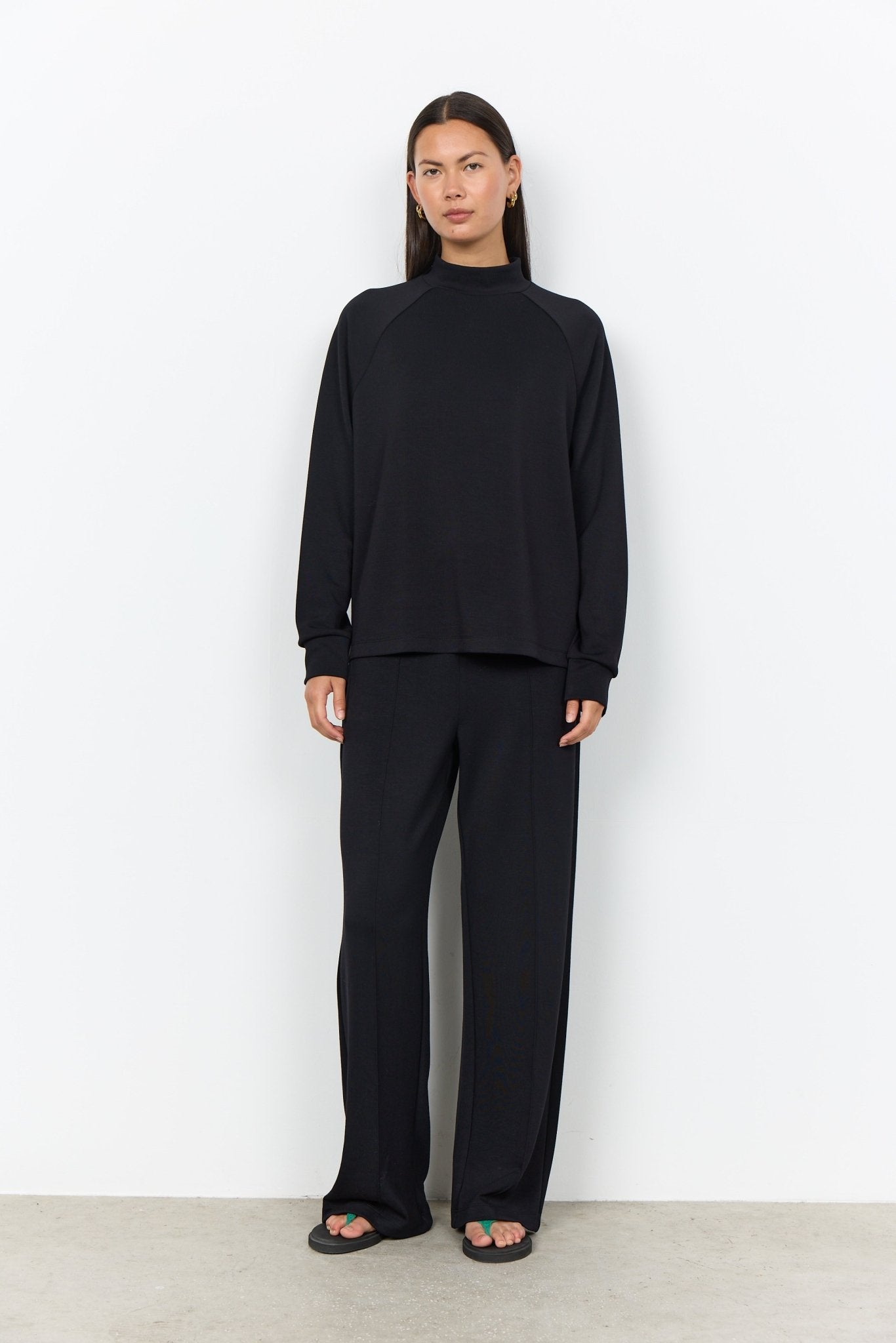 Soya ConceptSoya Concept Banu 332 Mock Neck BlouseClothingMadder Brown - Blue Water Clothing