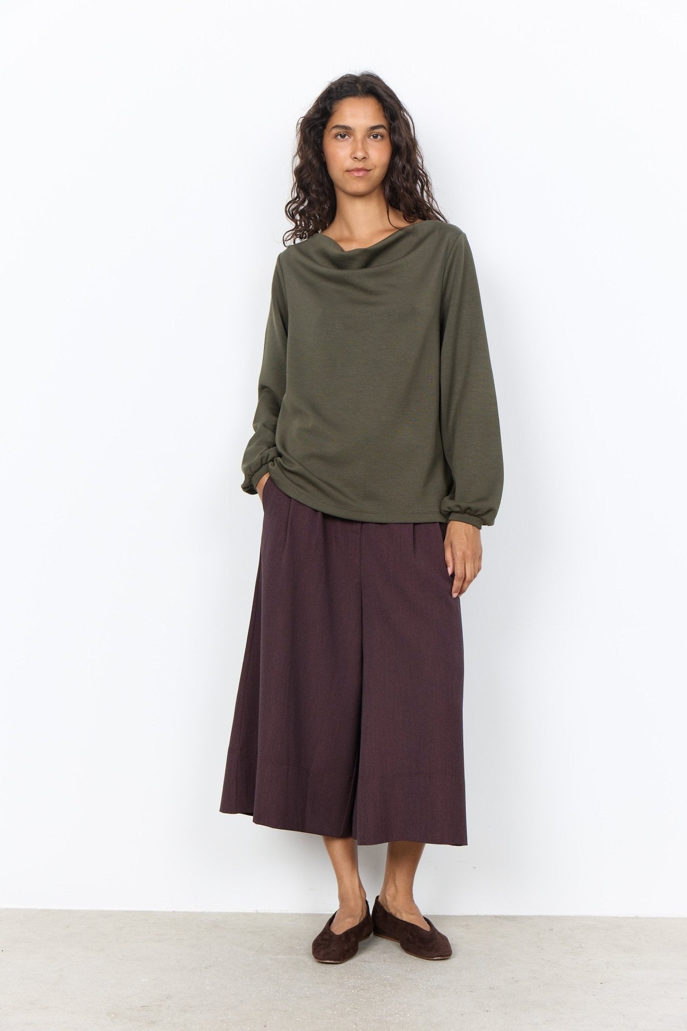 Soya ConceptSoya Concept Banu 333 Slouch Neck TopClothingForest Night - Blue Water Clothing