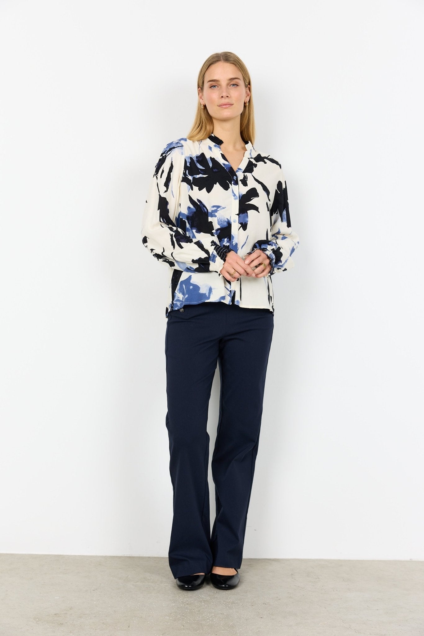 Soya ConceptSoya Concept Bene 1 BlouseTopsBlue Flower - Blue Water Clothing