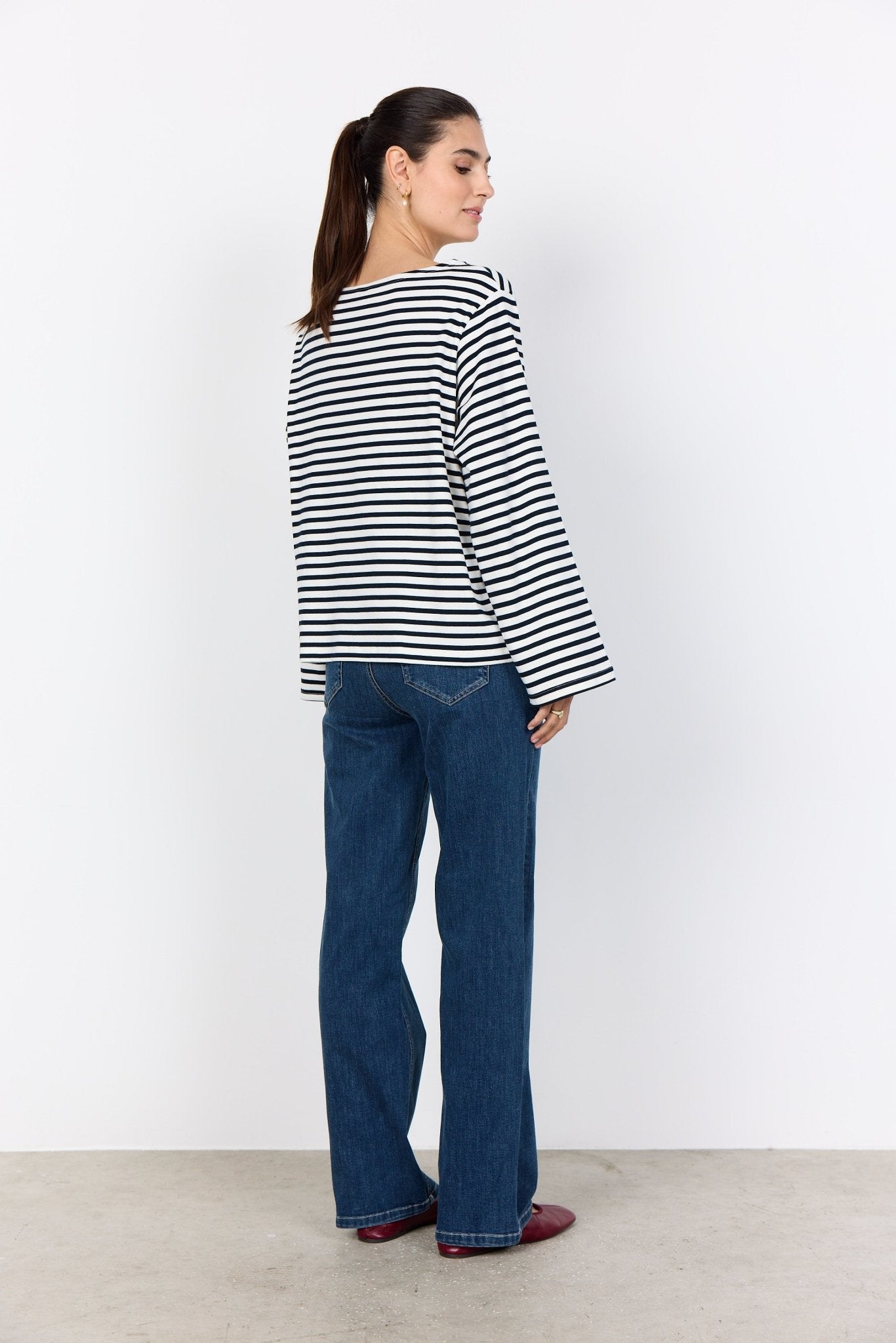 Soya ConceptSoya Concept Bri 1 Stripe TopTopsNavy - Blue Water Clothing