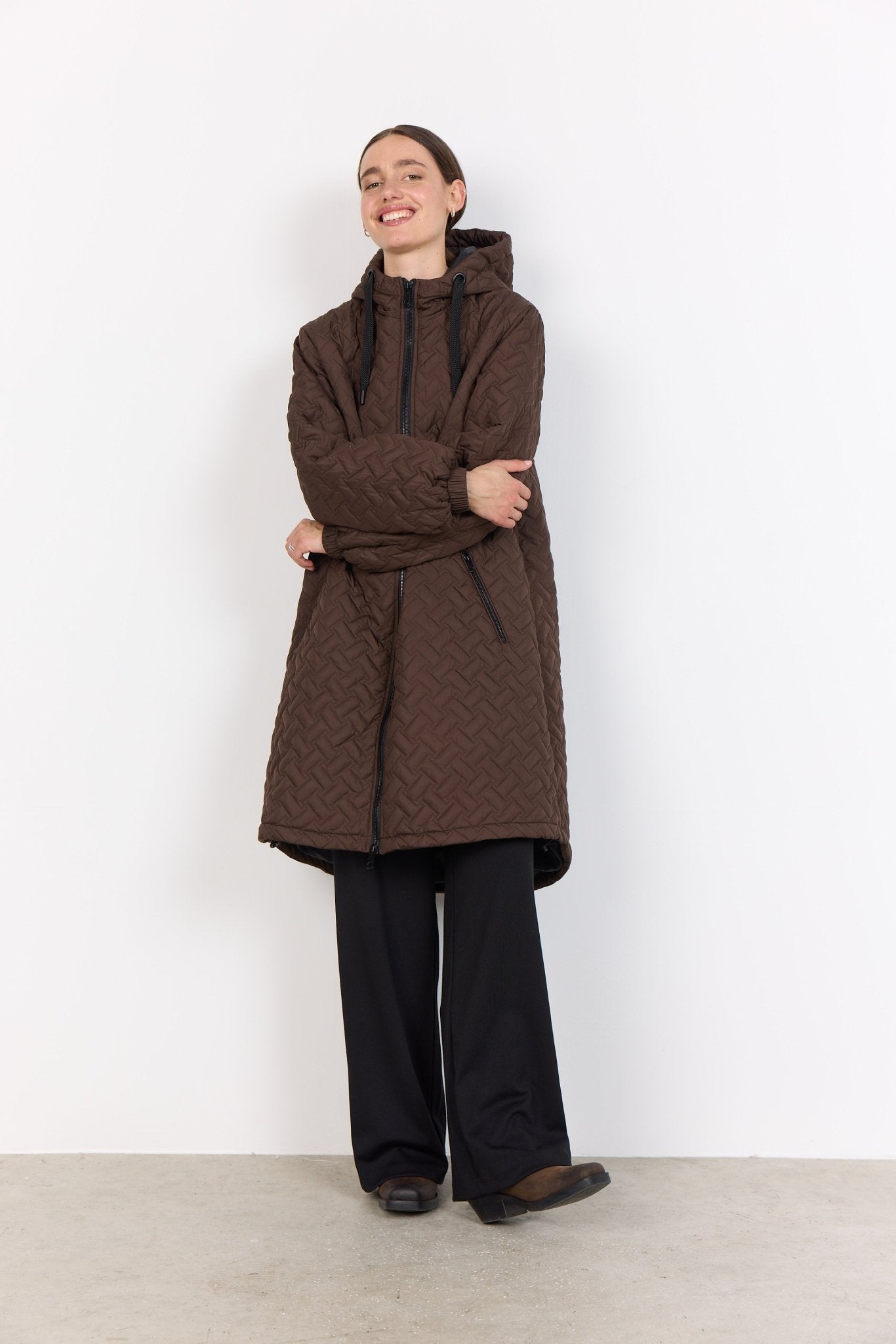 Soya ConceptSoya Concept Fenya 73 Quilted CoatCoats & JacketsChocolate - Blue Water Clothing