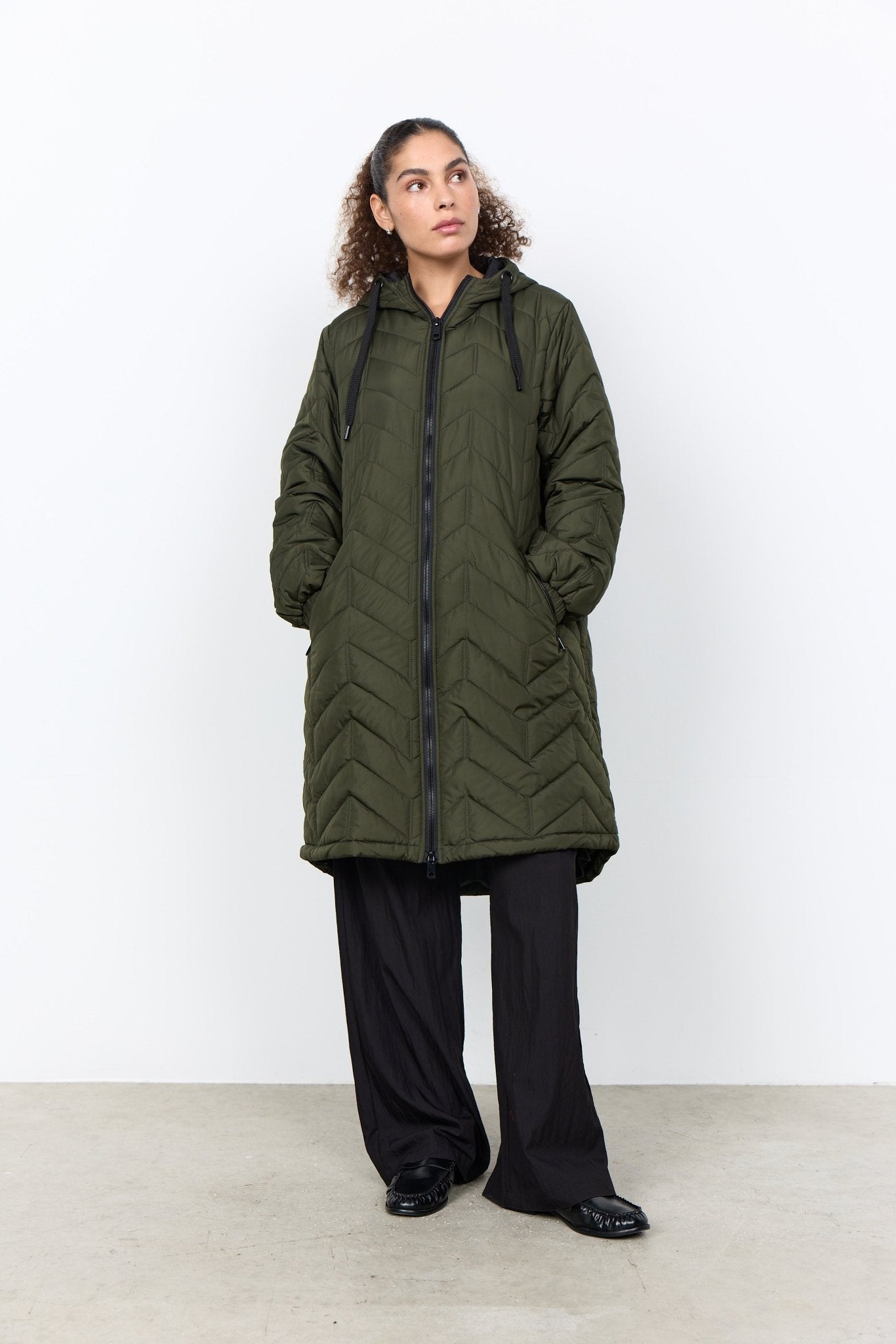 Soya ConceptSoya Concept FENYA 81 Puffer CoatCoatForrest Night - Blue Water Clothing