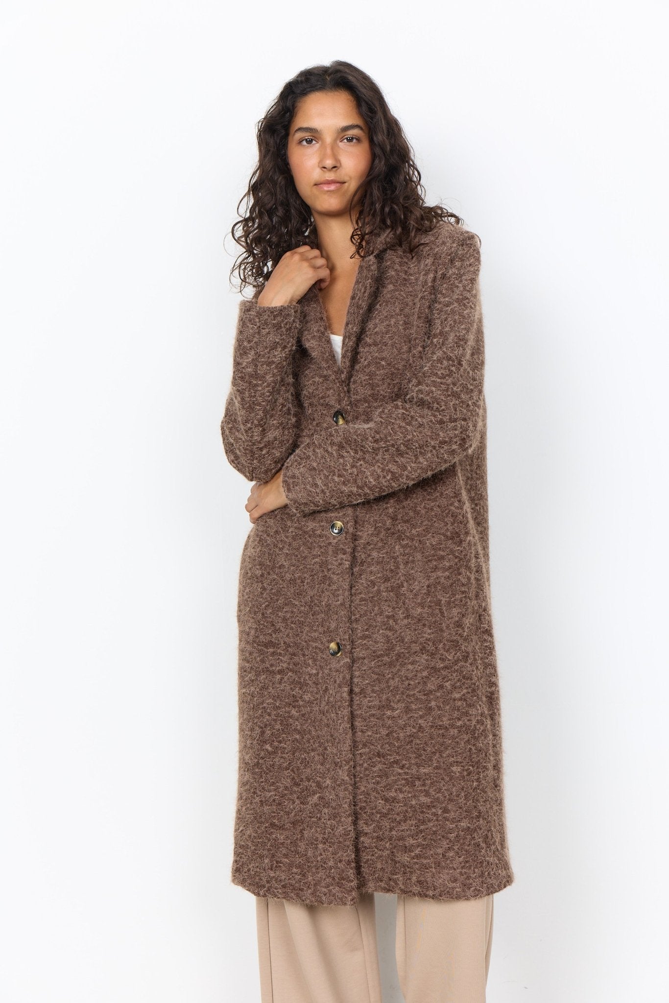 Soya ConceptSoya Concept Hira 3 CoatCoatChocolate Plum - Blue Water Clothing