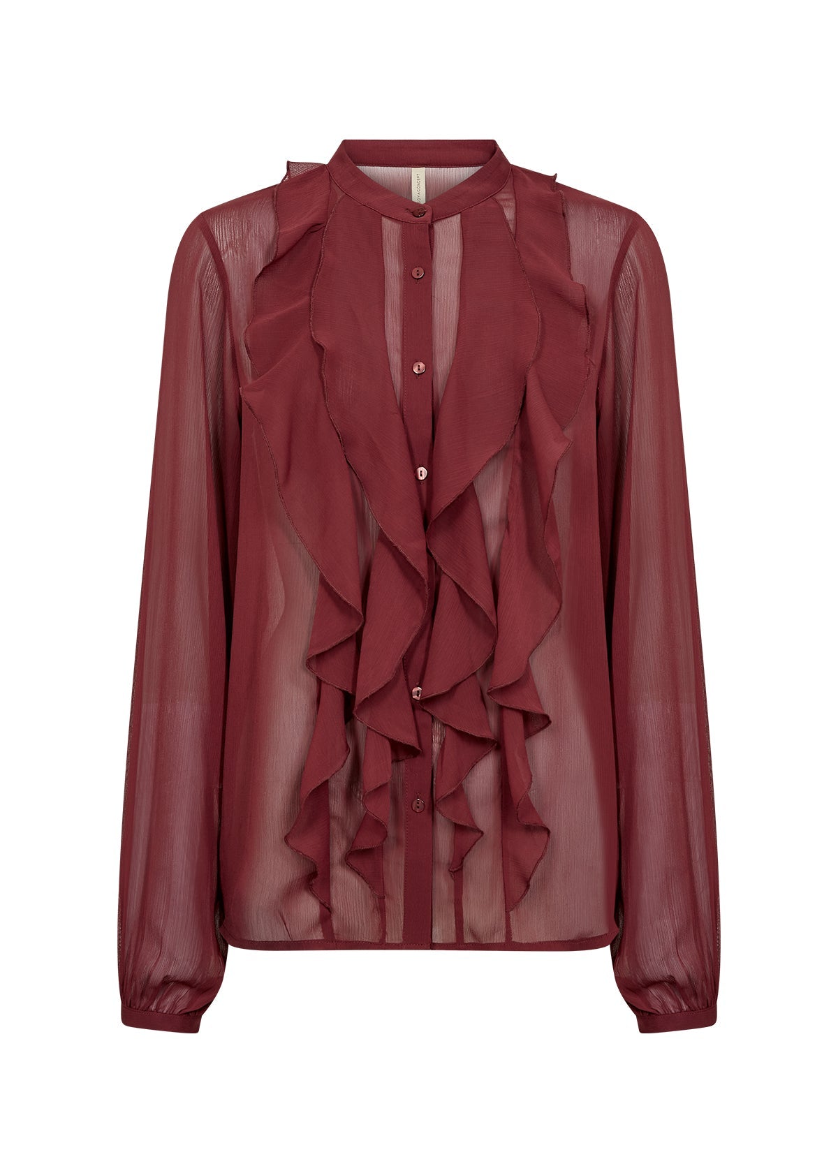 Soya ConceptSoya Concept Naia 1 Sheer ShirtTopsWine - Blue Water Clothing