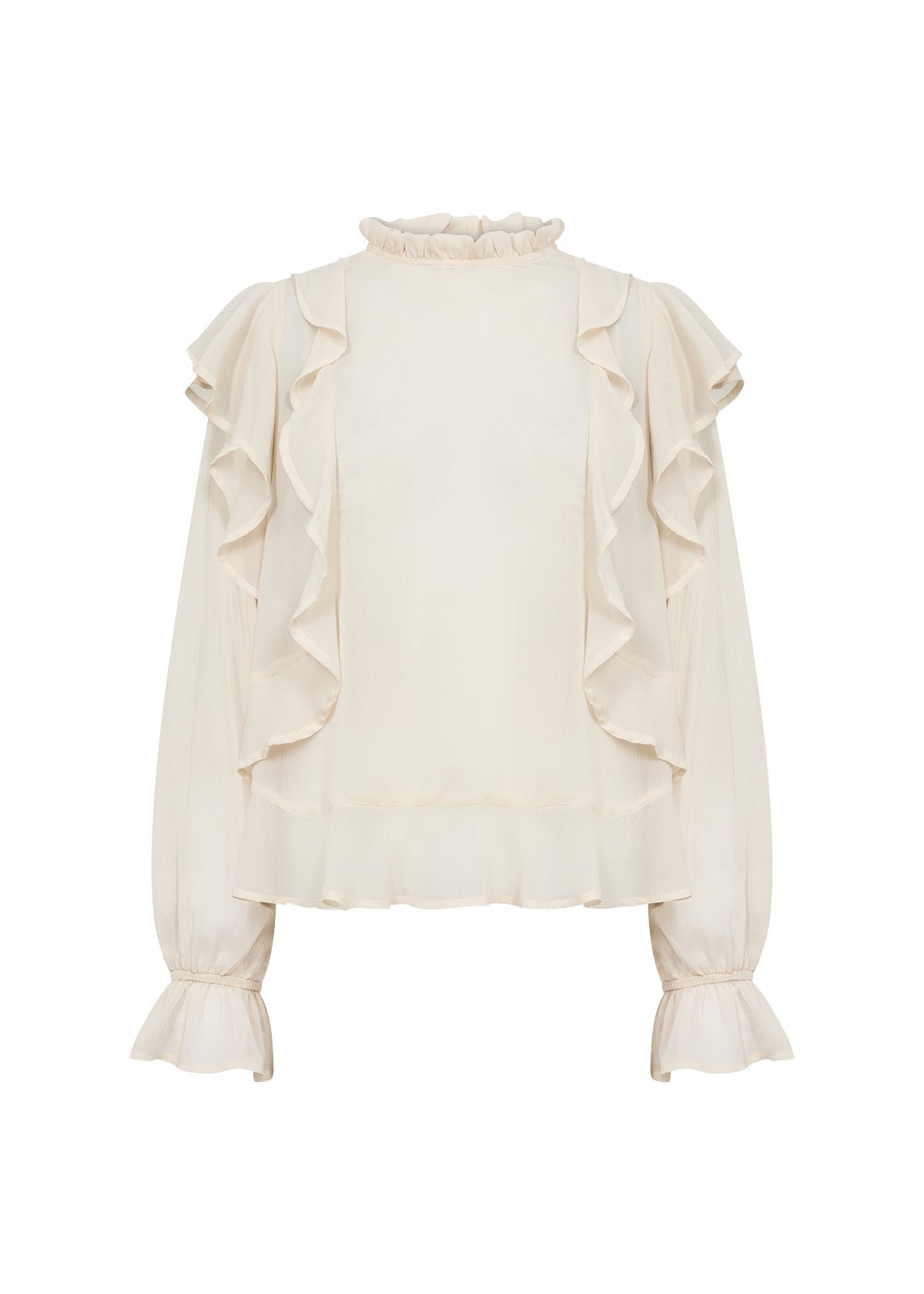 Soya ConceptSoya Concept Naia 3 Sheer Blouse CreamTopsCream - Blue Water Clothing