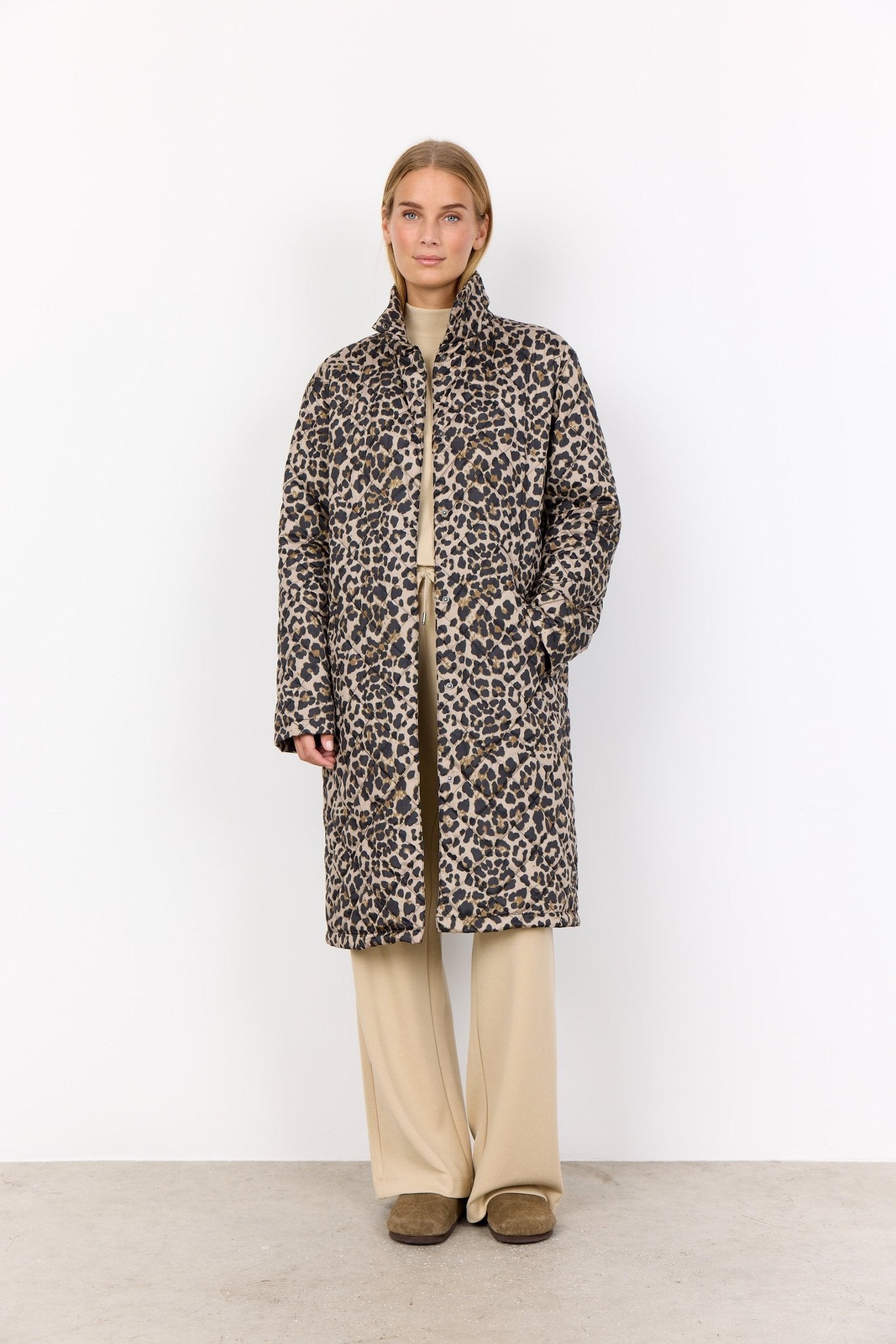 Soya ConceptSoya Concept Sedine 2 Coat Quilted Leopard PrintCoats & JacketsXS - Blue Water Clothing