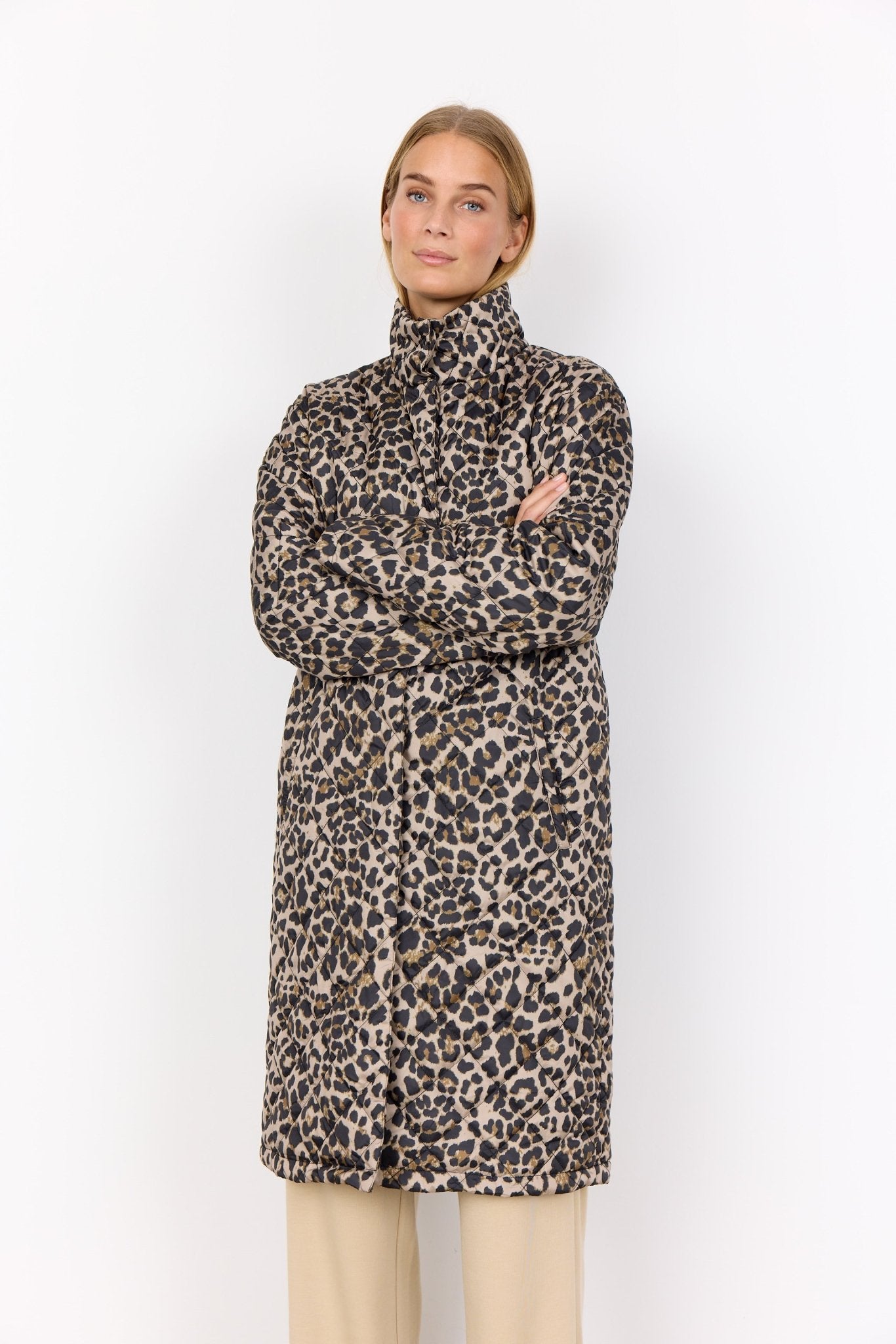 Soya ConceptSoya Concept Sedine 2 Coat Quilted Leopard PrintCoats & JacketsXS - Blue Water Clothing