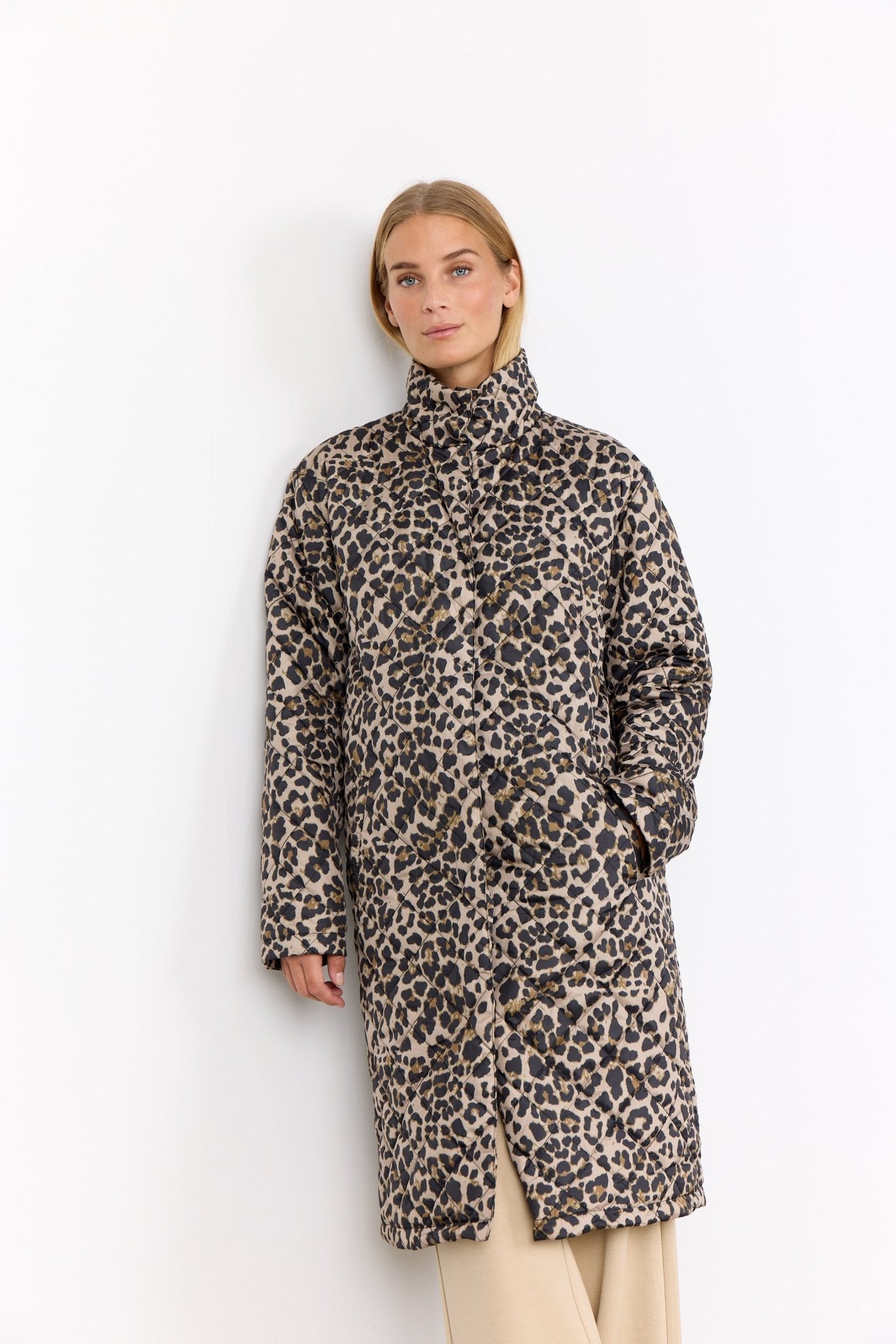 Soya ConceptSoya Concept Sedine 2 Coat Quilted Leopard PrintCoats & JacketsXS - Blue Water Clothing