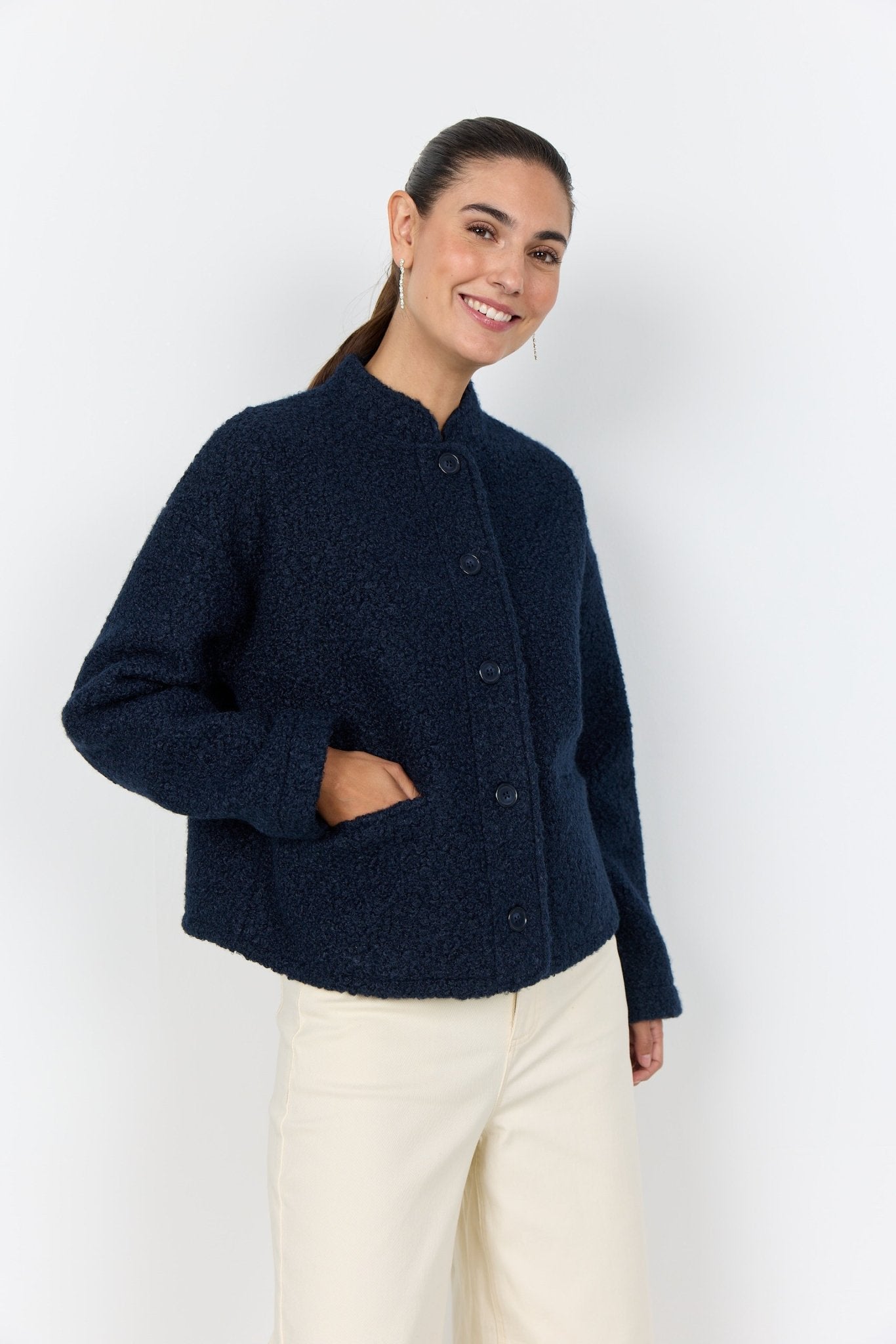 Soya ConceptSoya Concept Shaima 1 Cream JacketCoats & JacketsEcru - Blue Water Clothing