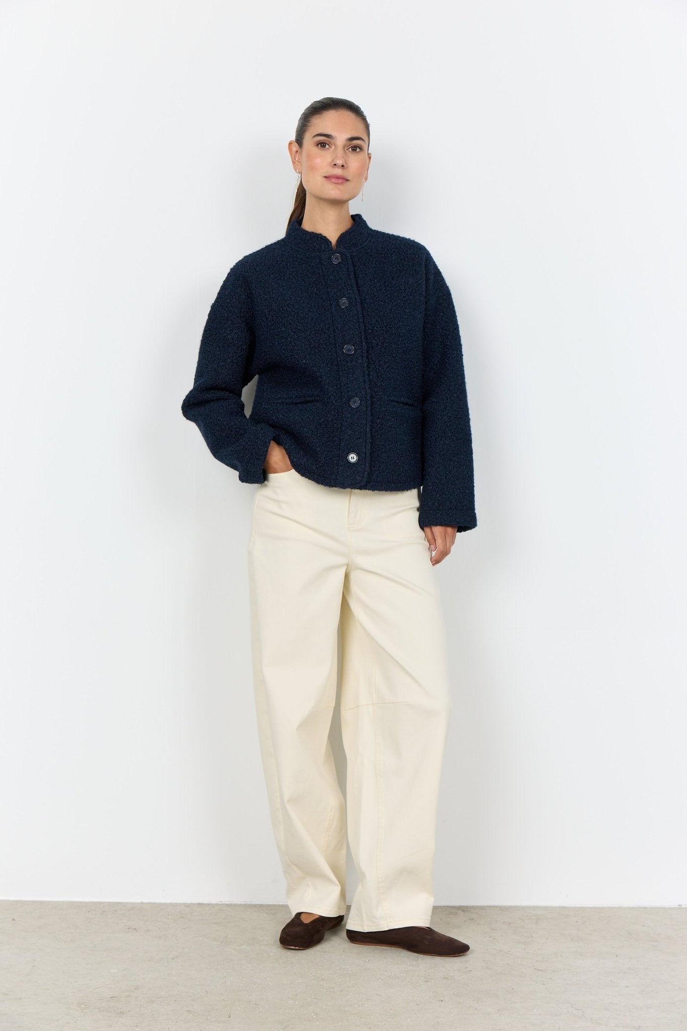 Soya ConceptSoya Concept Shaima 1 Cream JacketCoats & JacketsEcru - Blue Water Clothing