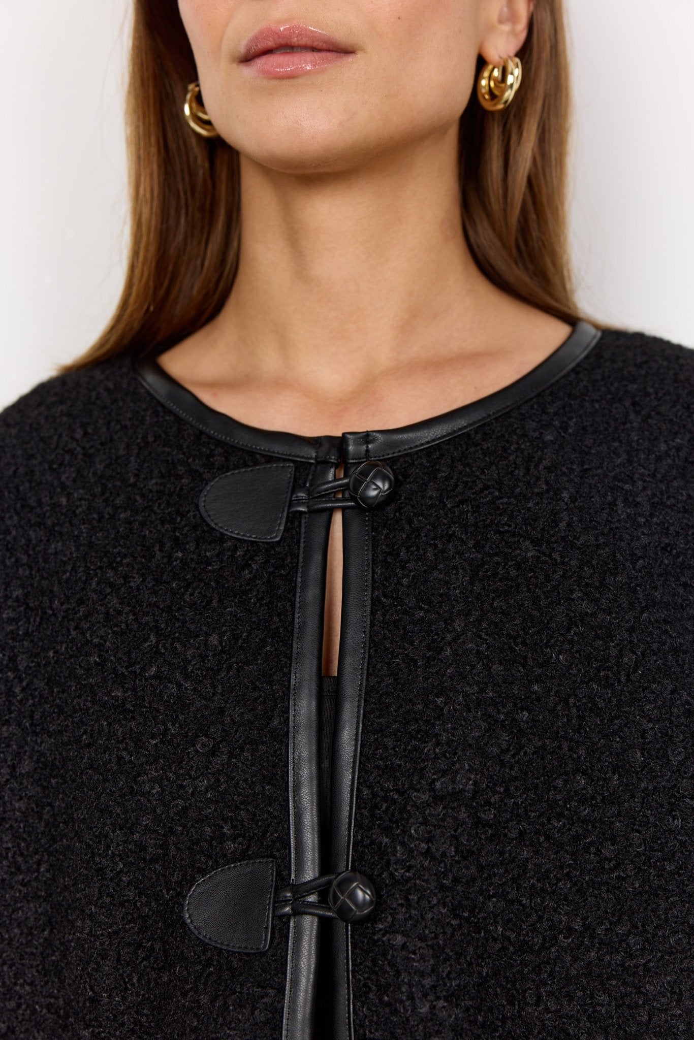 Soya ConceptSoya Concept Shaima 2 Fleece JacketCoats & JacketsBlack - Blue Water Clothing