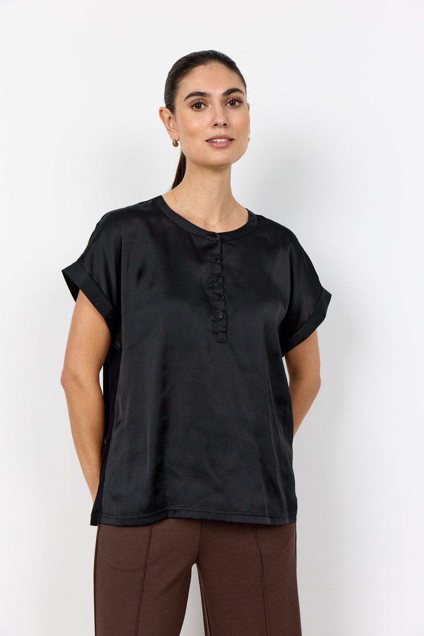 Soya ConceptSoya Concept Thilde 50 Relaxed BlouseTopsBlack - Blue Water Clothing