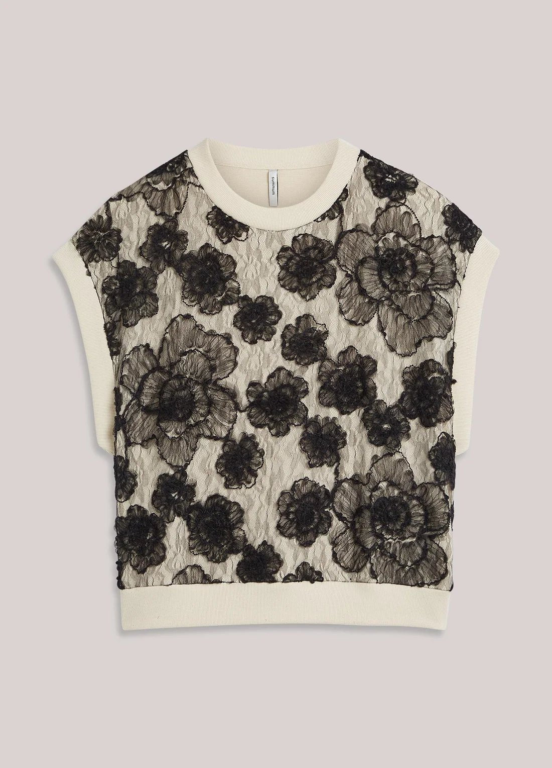 Summum WomanSummum Woman Big Flower Top IvoryTopsIvory - Blue Water Clothing