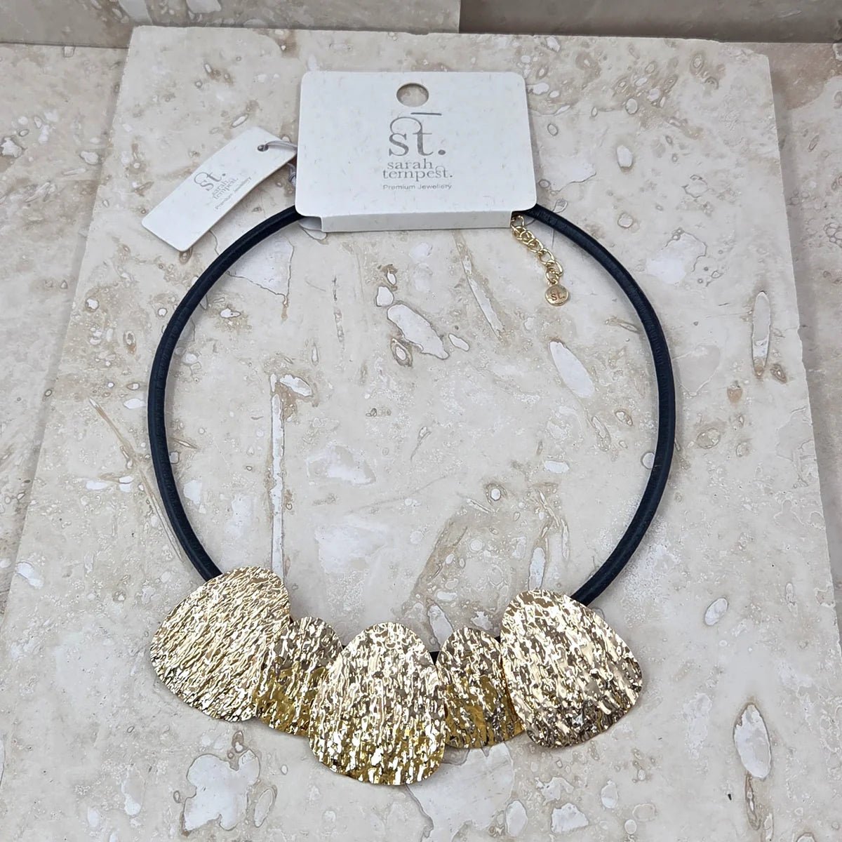 Tempest DesignsTempest Designs Curved textured organic components necklaceAccessories - Blue Water Clothing